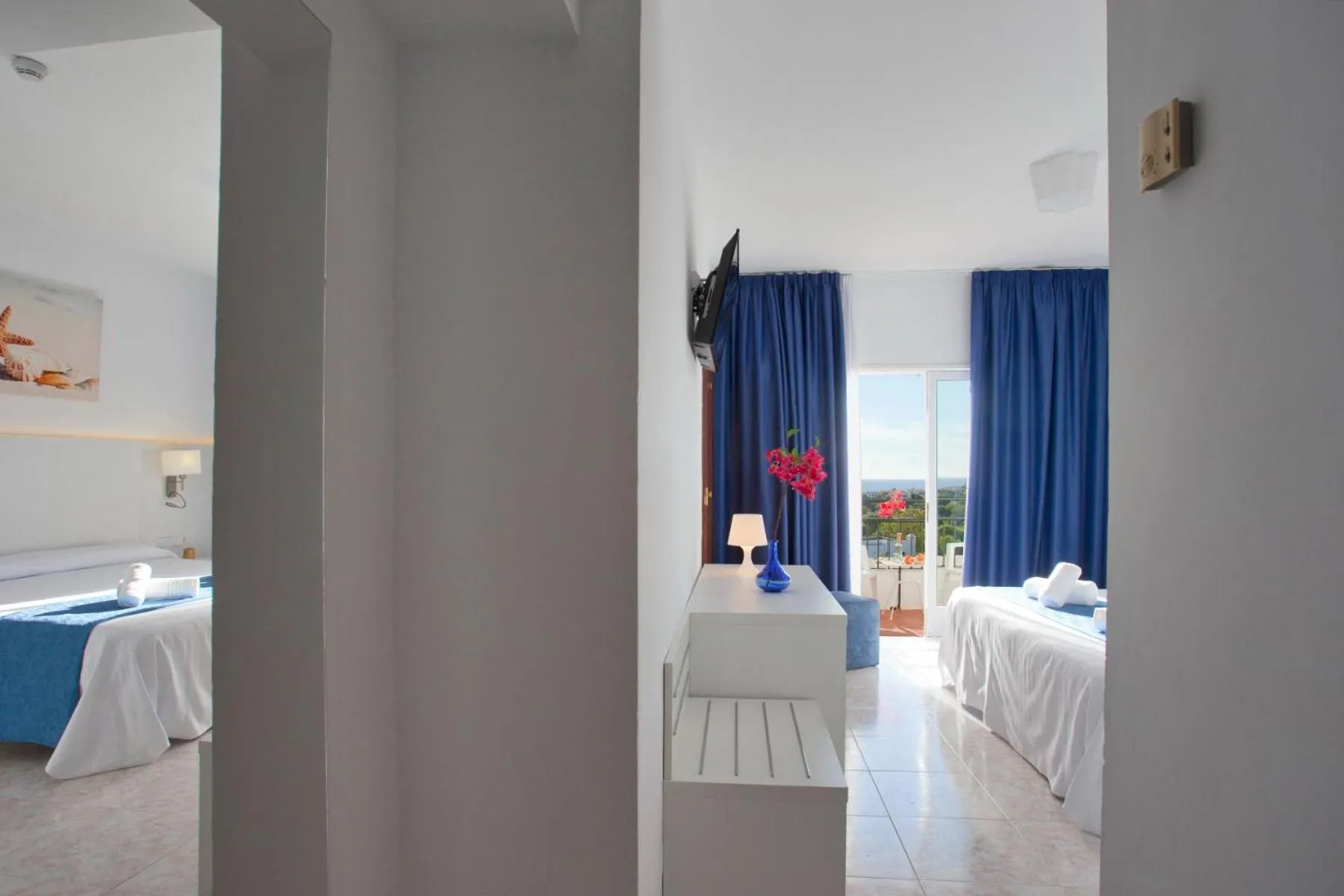 Bed in Hotel Cala Murada