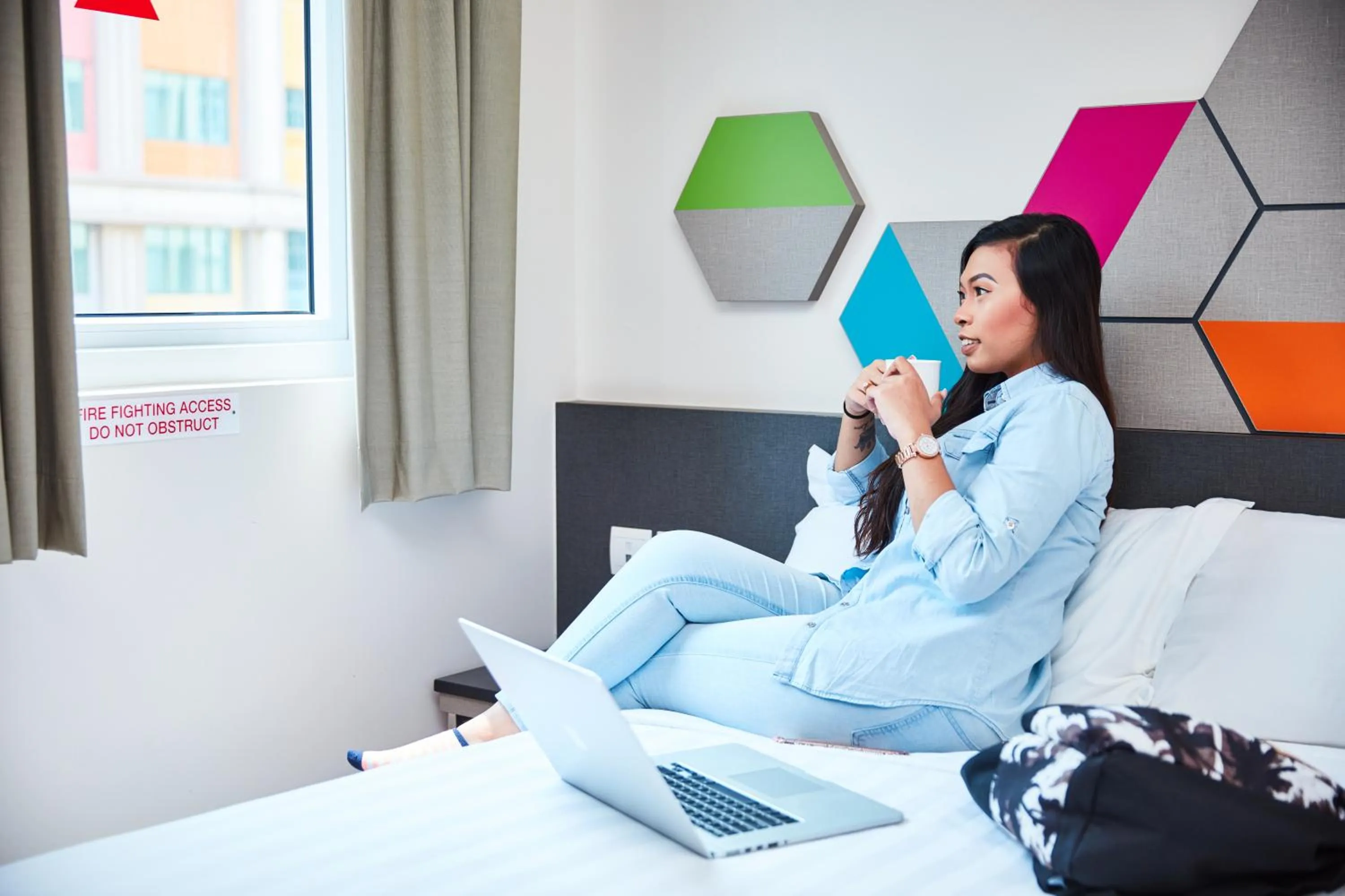 People, Bed in ibis budget Singapore Emerald