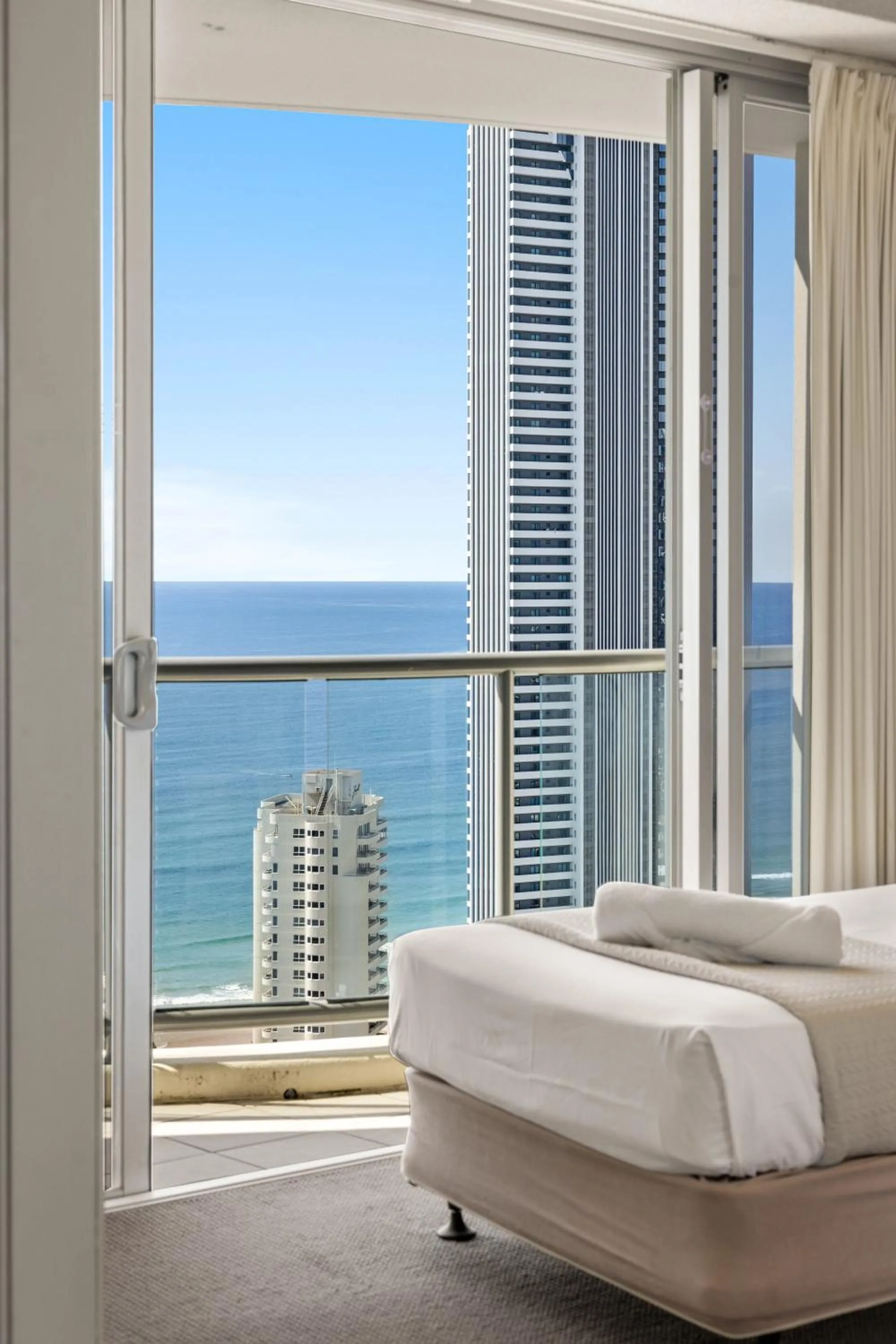 Bedroom, Bed in Chevron Renaissance - Private Apartments - Hosted by Coastal Letting Co.