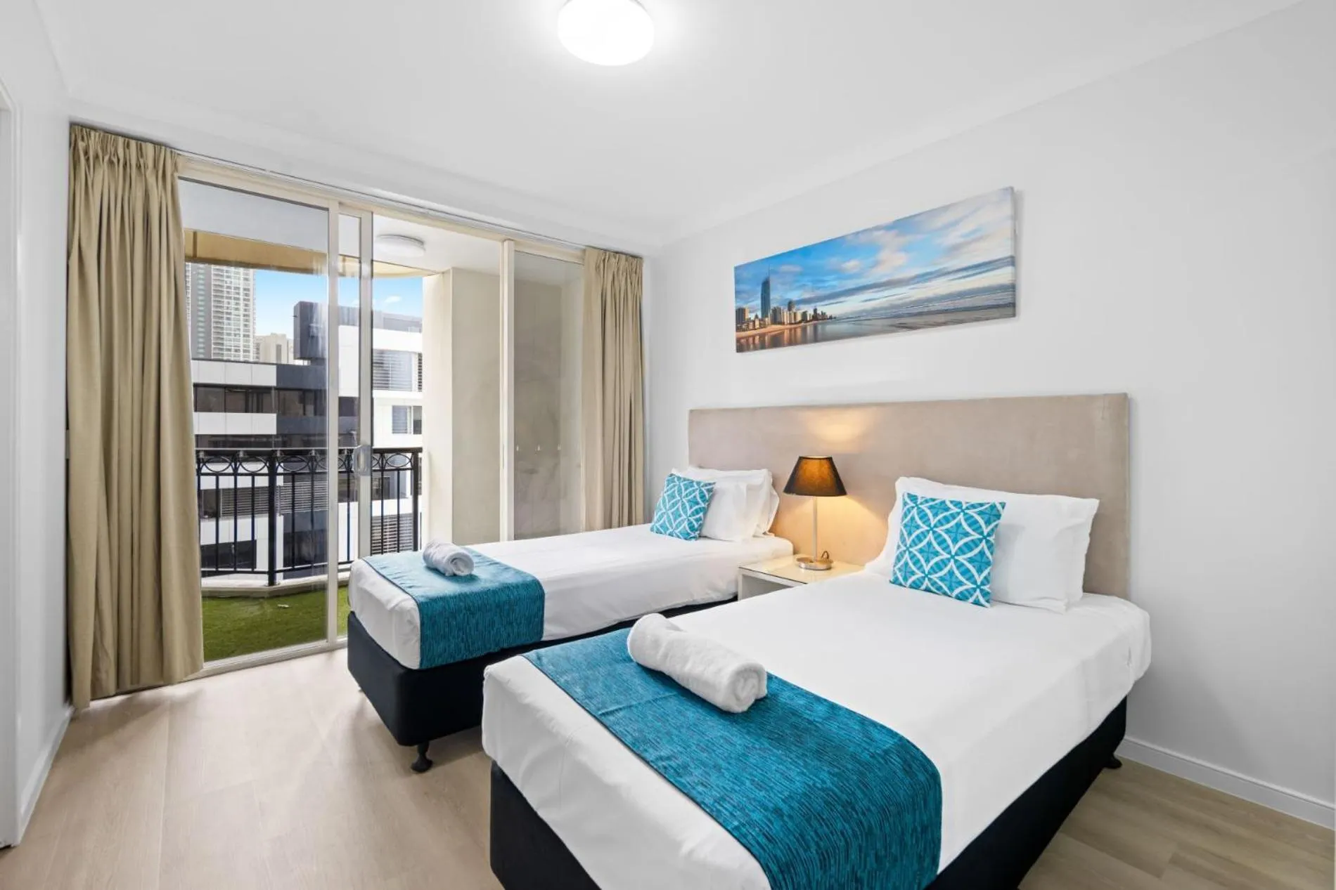 Bedroom, Bed in Chevron Renaissance - Private Apartments - Hosted by Coastal Letting Co.