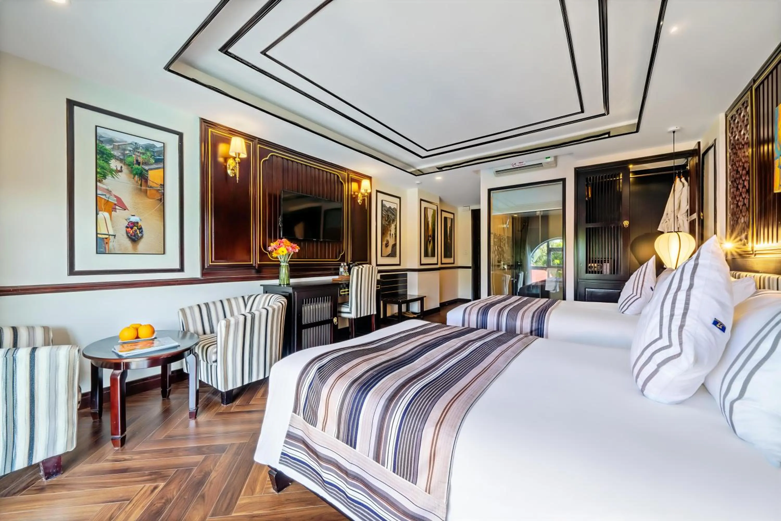 Bed in Le Pavillon Hoi An Luxury Resort & Spa