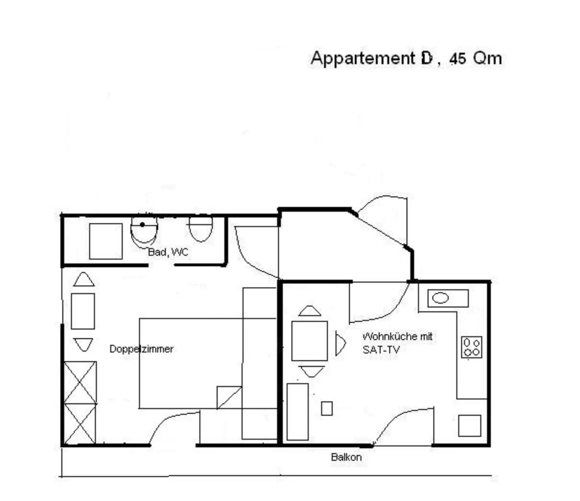 Floor plan in Haus Renate
