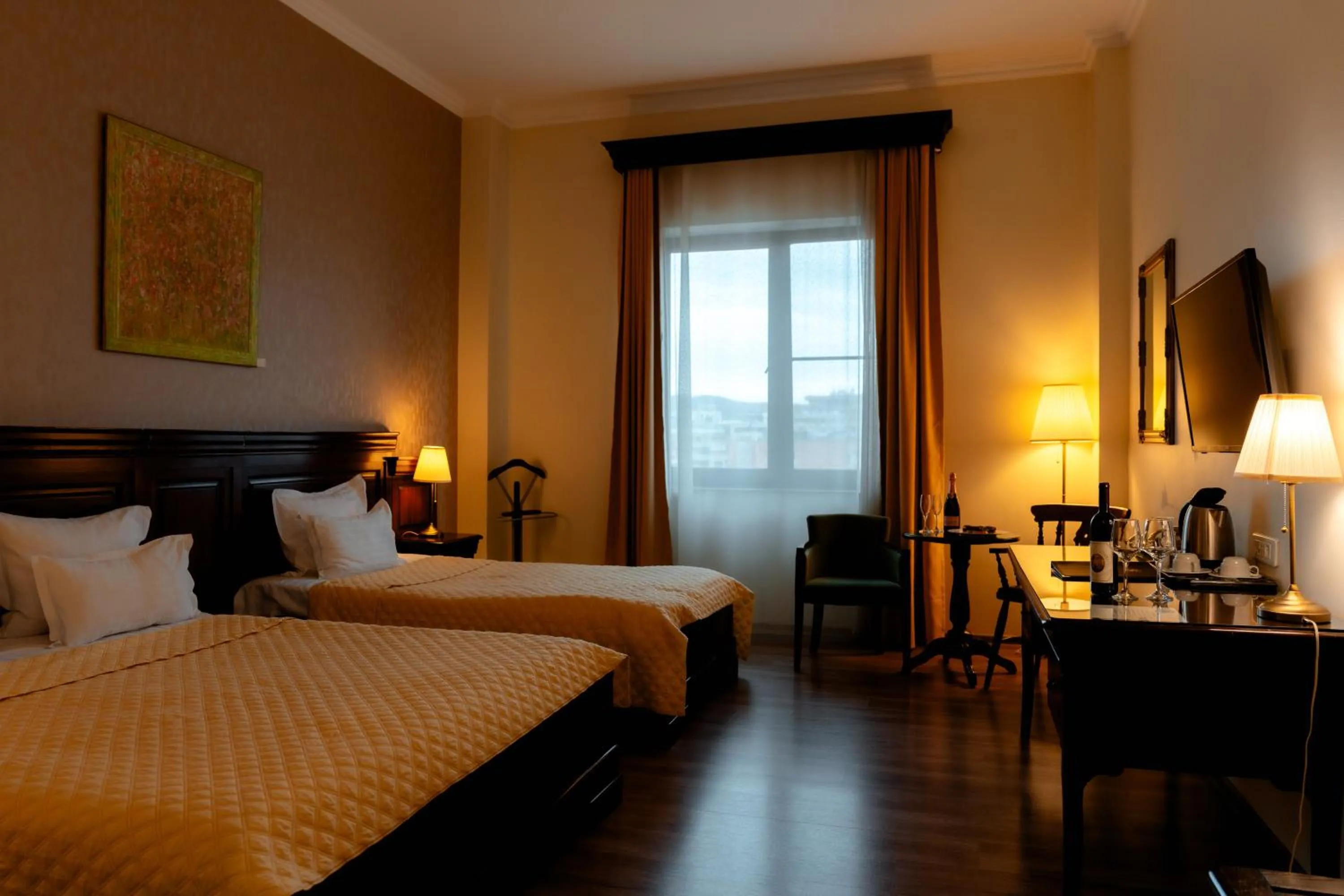 Bed in Grand Hotel Sofianu