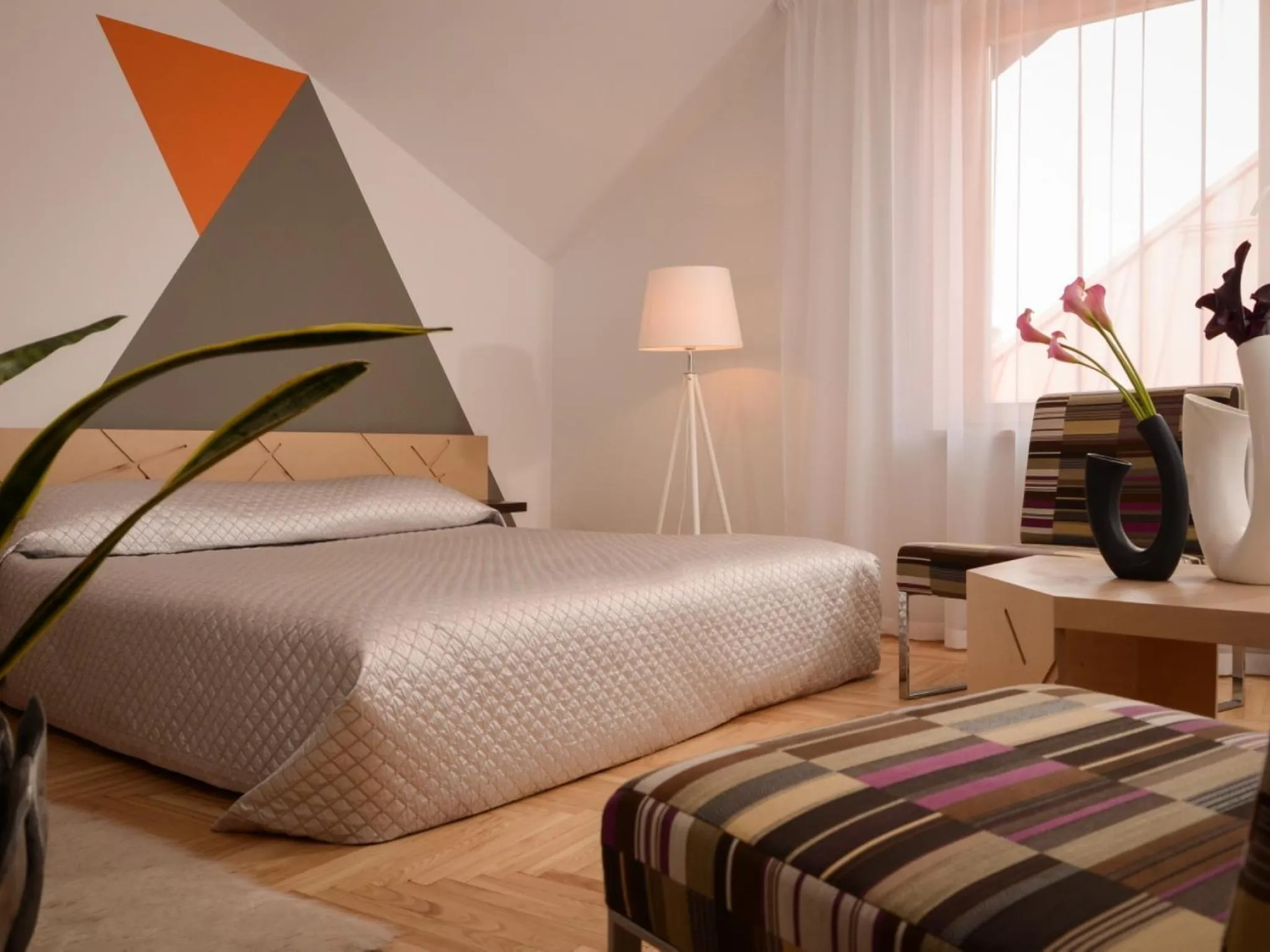 Living room, Bed in Mans Nams - self check in hotel