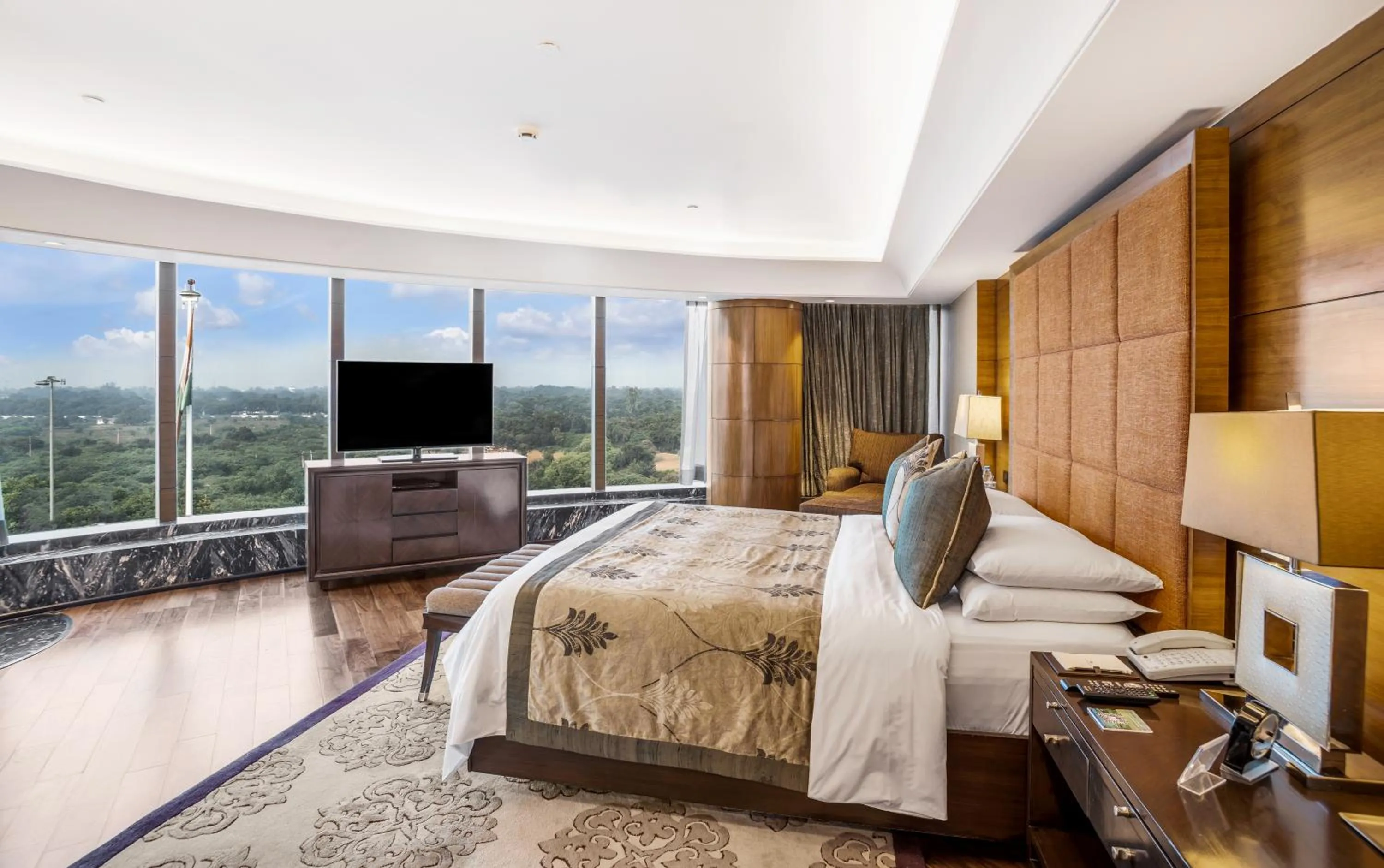 Bedroom, Bed in The Leela Ambience Gurugram Hotel & Residences - The Luxury Urban Sanctuary