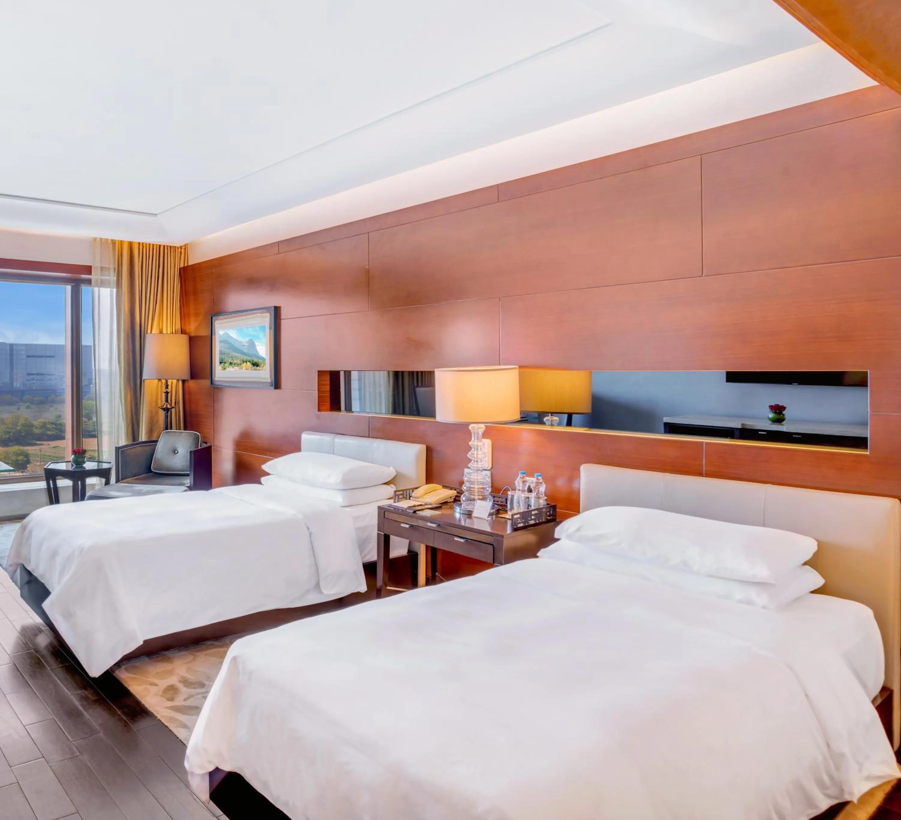 Bed in The Leela Ambience Gurugram Hotel & Residences - The Luxury Urban Sanctuary