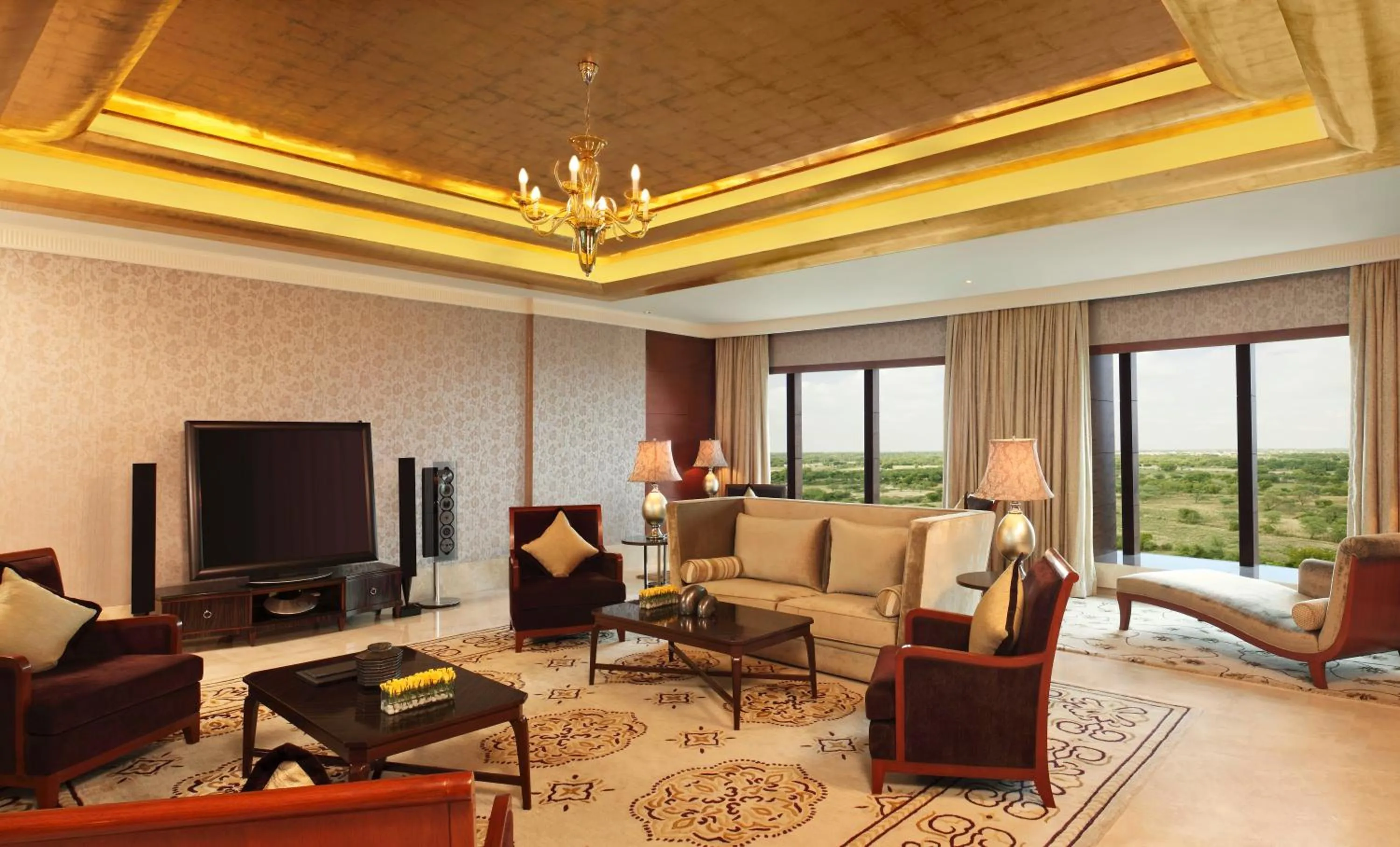 Living room in The Leela Ambience Gurugram Hotel & Residences - The Luxury Urban Sanctuary