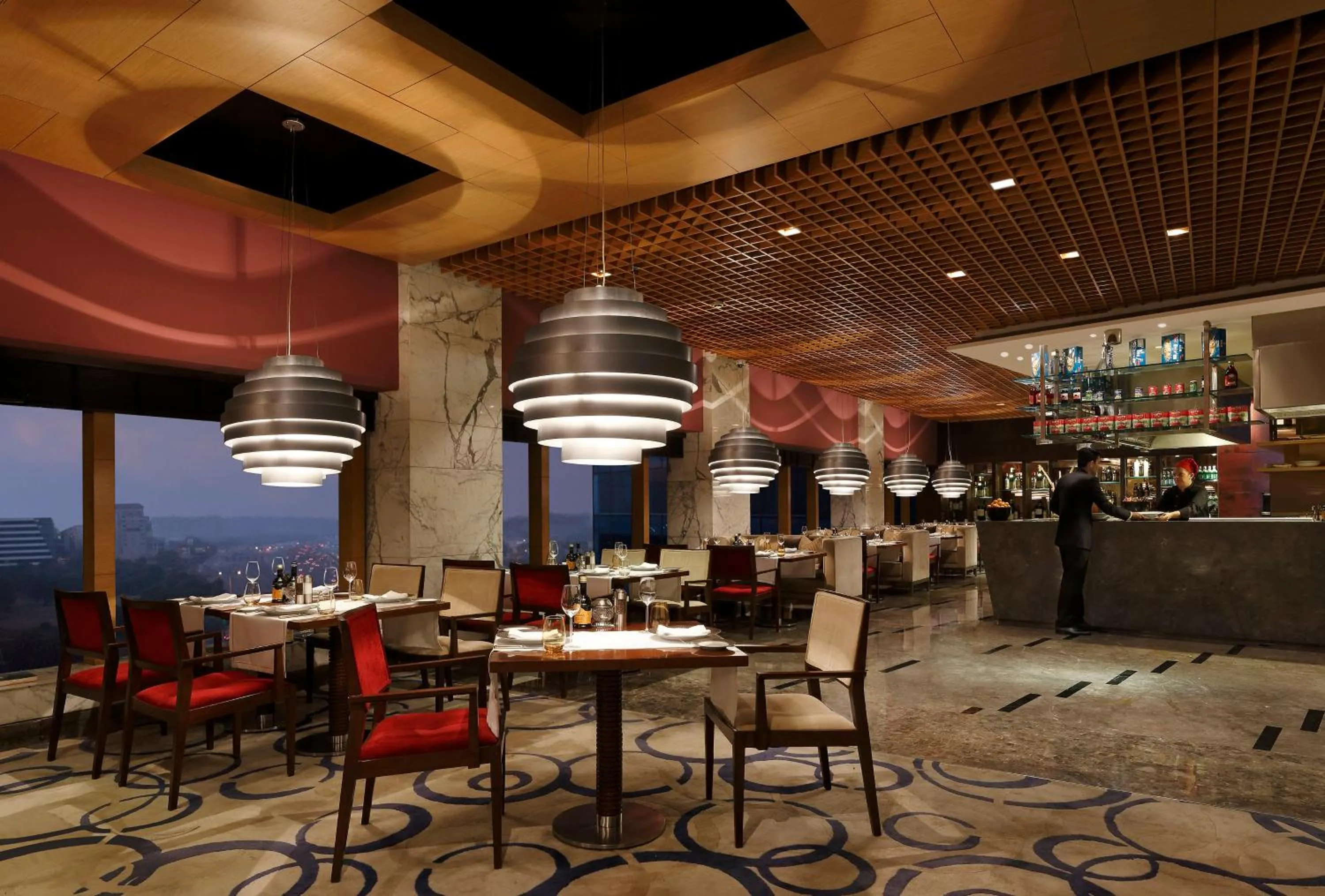 Restaurant/places to eat in The Leela Ambience Gurugram Hotel & Residences - The Luxury Urban Sanctuary