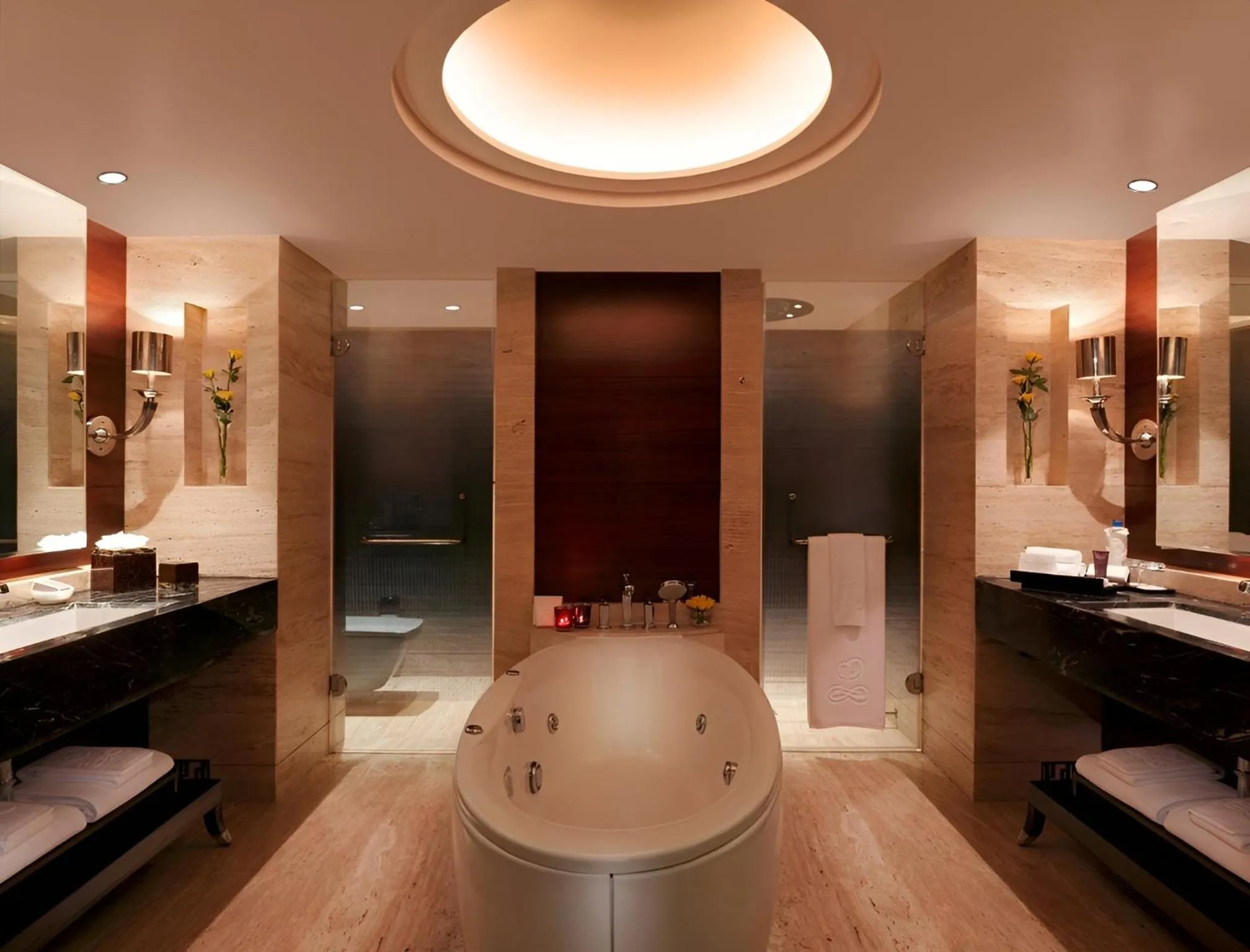 Bathroom in The Leela Ambience Gurugram Hotel & Residences - The Luxury Urban Sanctuary