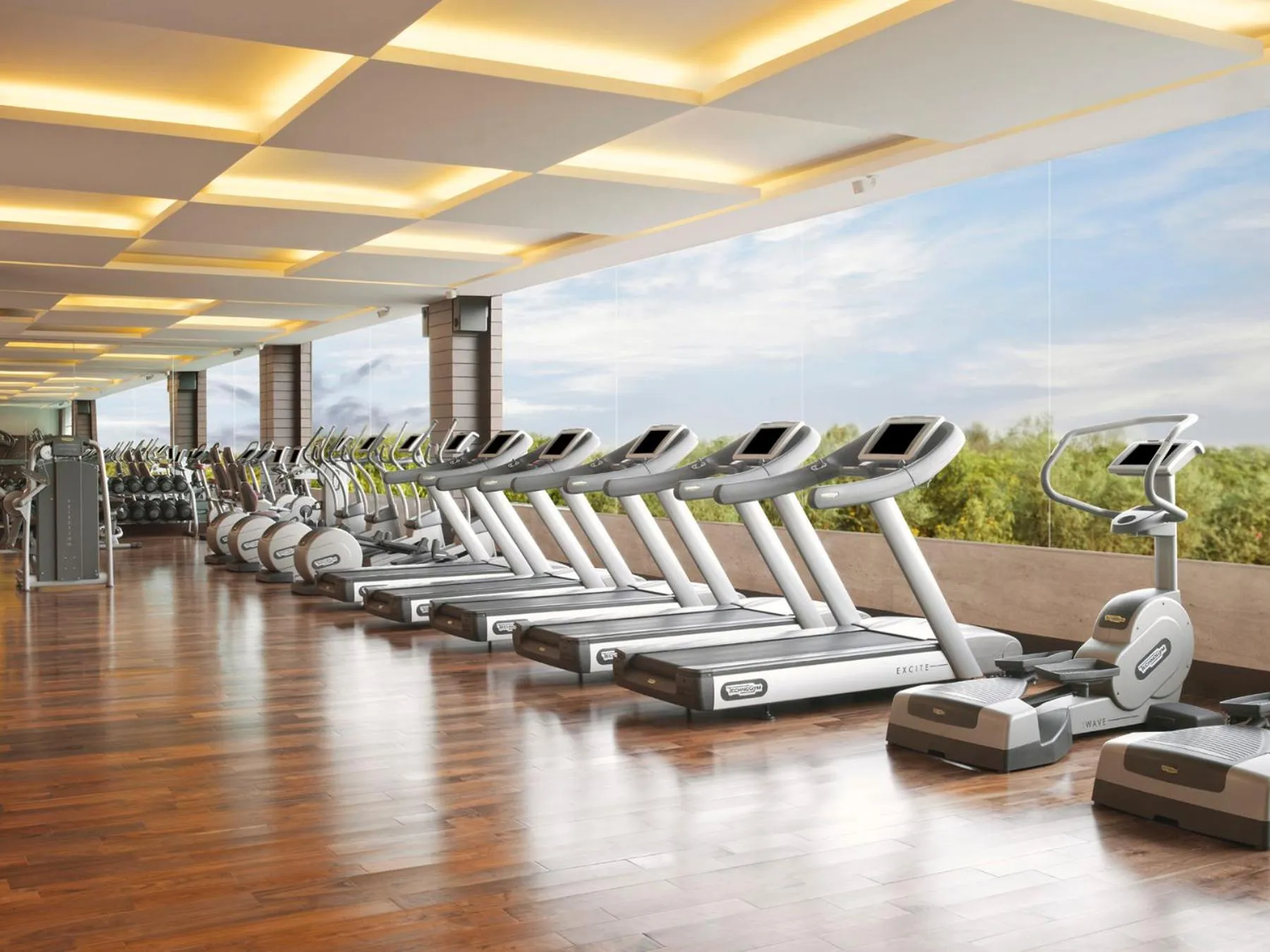 Fitness centre/facilities in The Leela Ambience Gurugram Hotel & Residences - The Luxury Urban Sanctuary