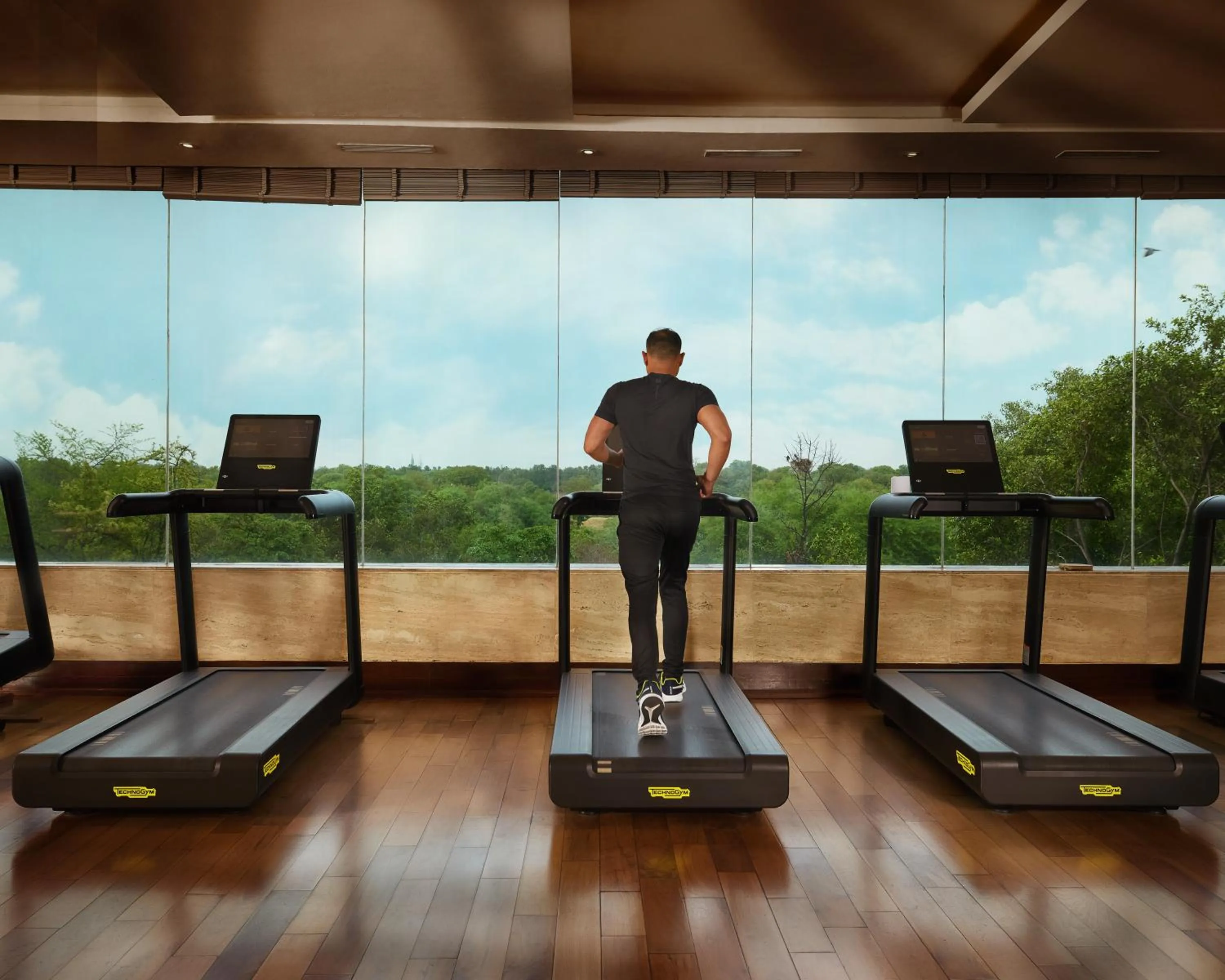 Fitness centre/facilities in The Leela Ambience Gurugram Hotel & Residences - The Luxury Urban Sanctuary