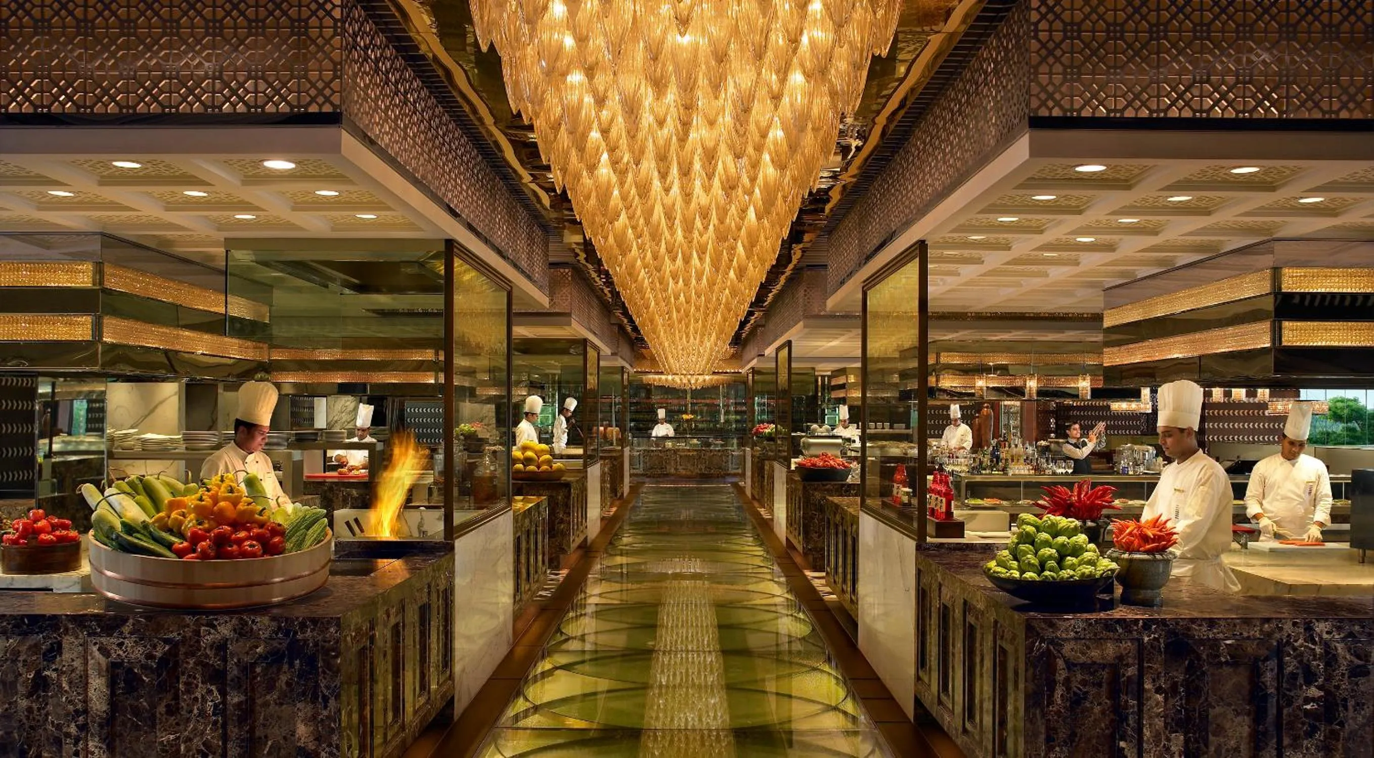 Restaurant/places to eat in The Leela Ambience Gurugram Hotel & Residences - The Luxury Urban Sanctuary