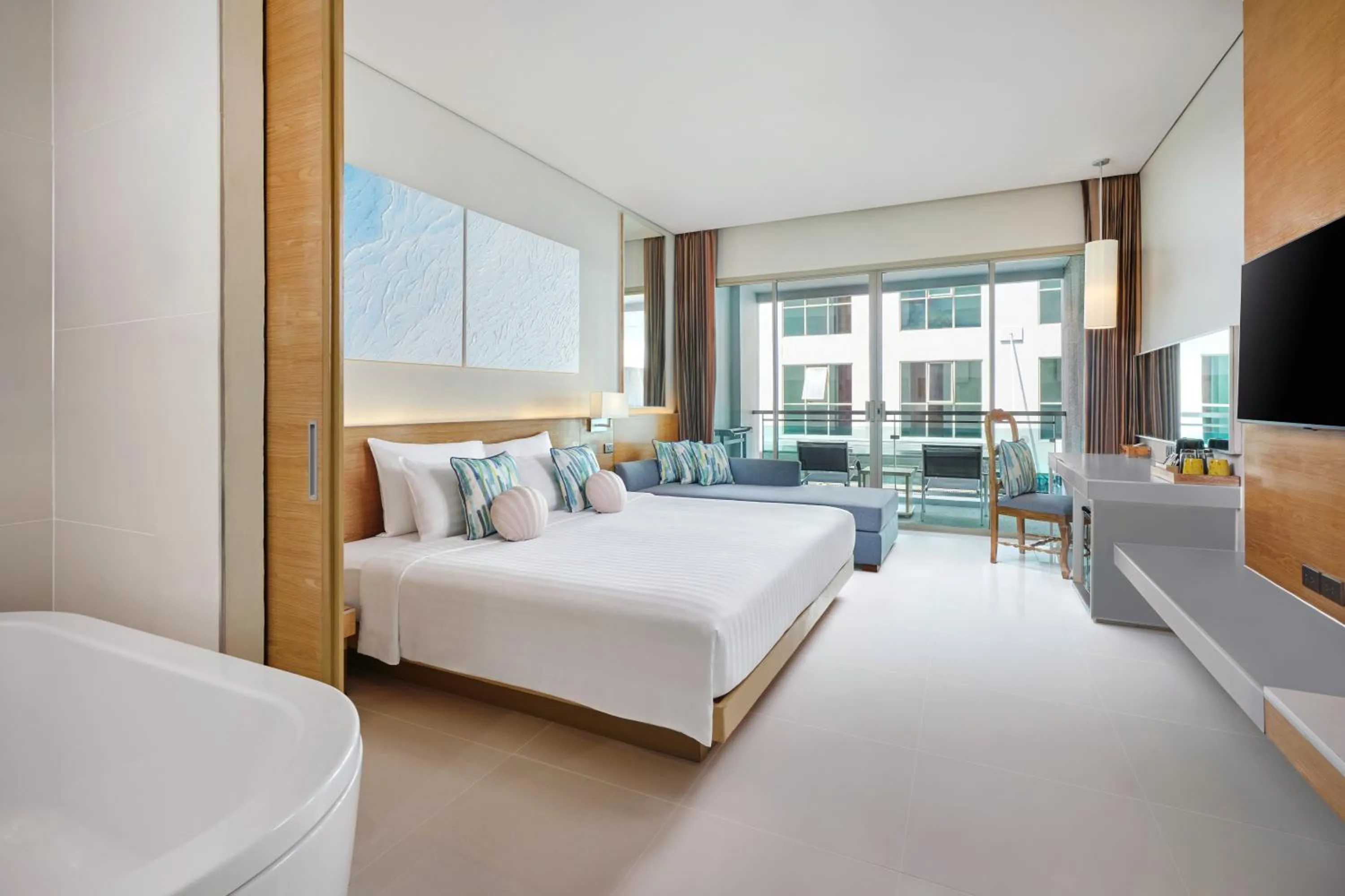 Bed in The Kee Resort & Spa