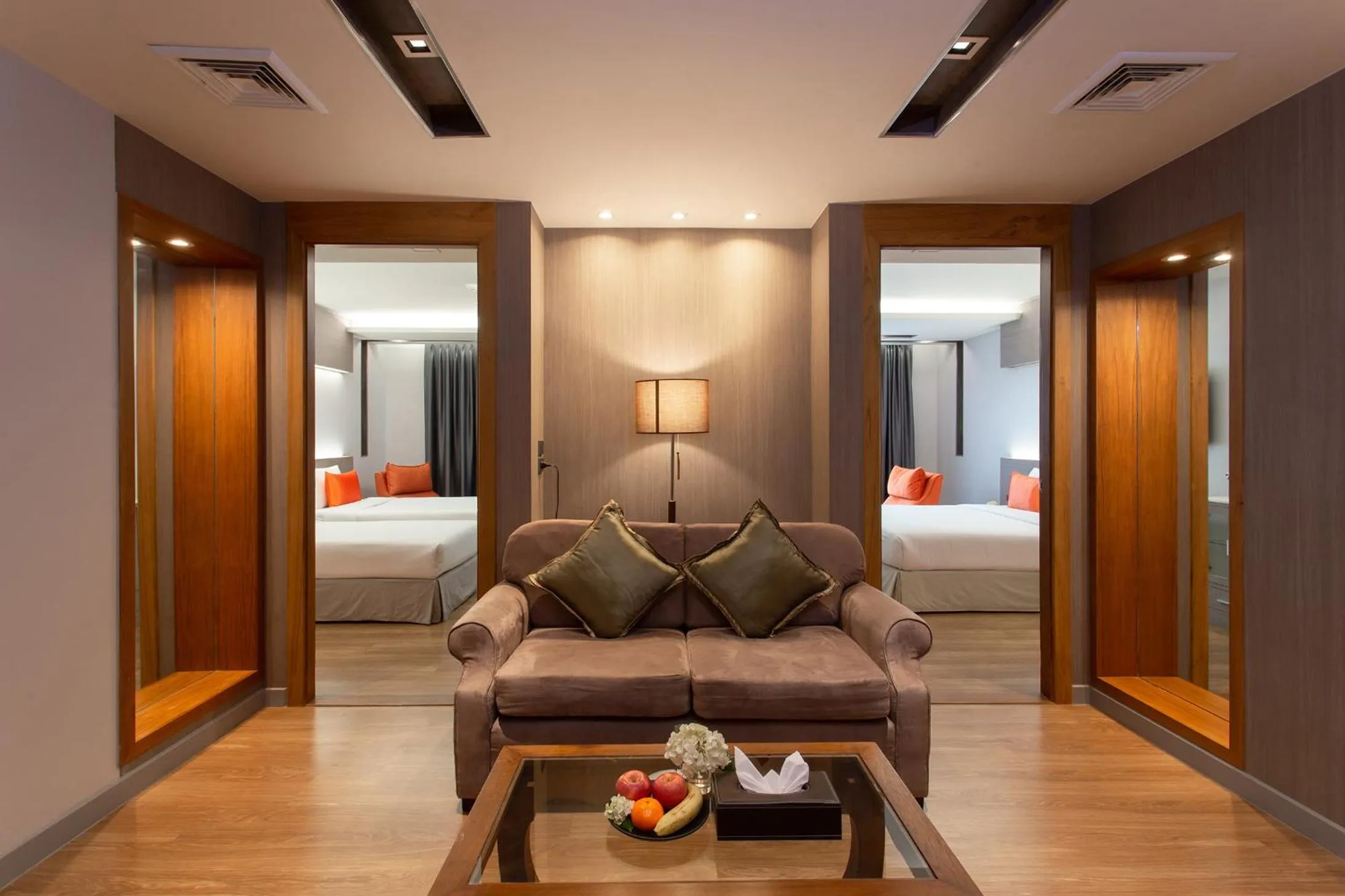 Living room, Bed in Khum Phucome Hotel -SHA Extra Plus