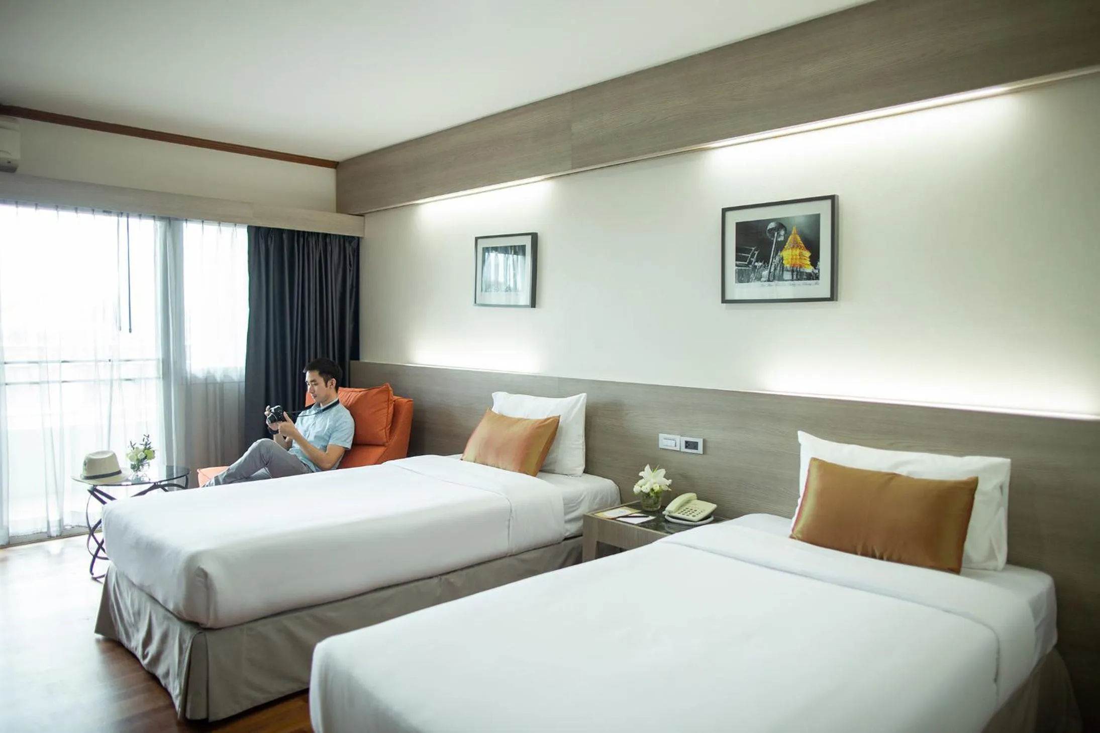 Bed in Khum Phucome Hotel -SHA Extra Plus