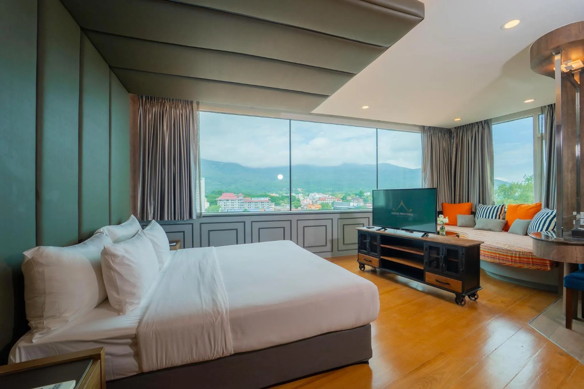 Mountain view, Bed in Khum Phucome Hotel -SHA Extra Plus