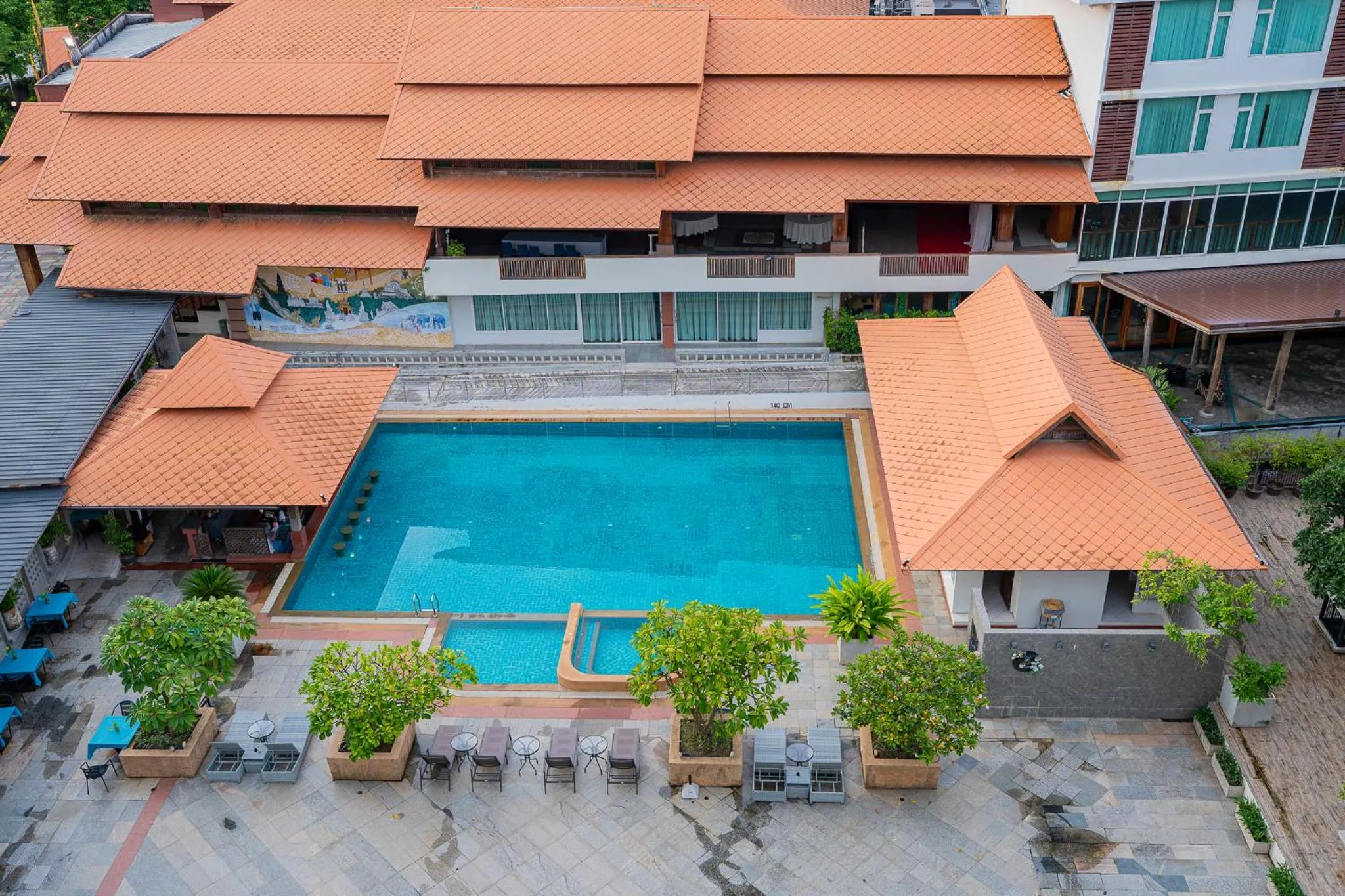 Swimming pool in Khum Phucome Hotel -SHA Extra Plus