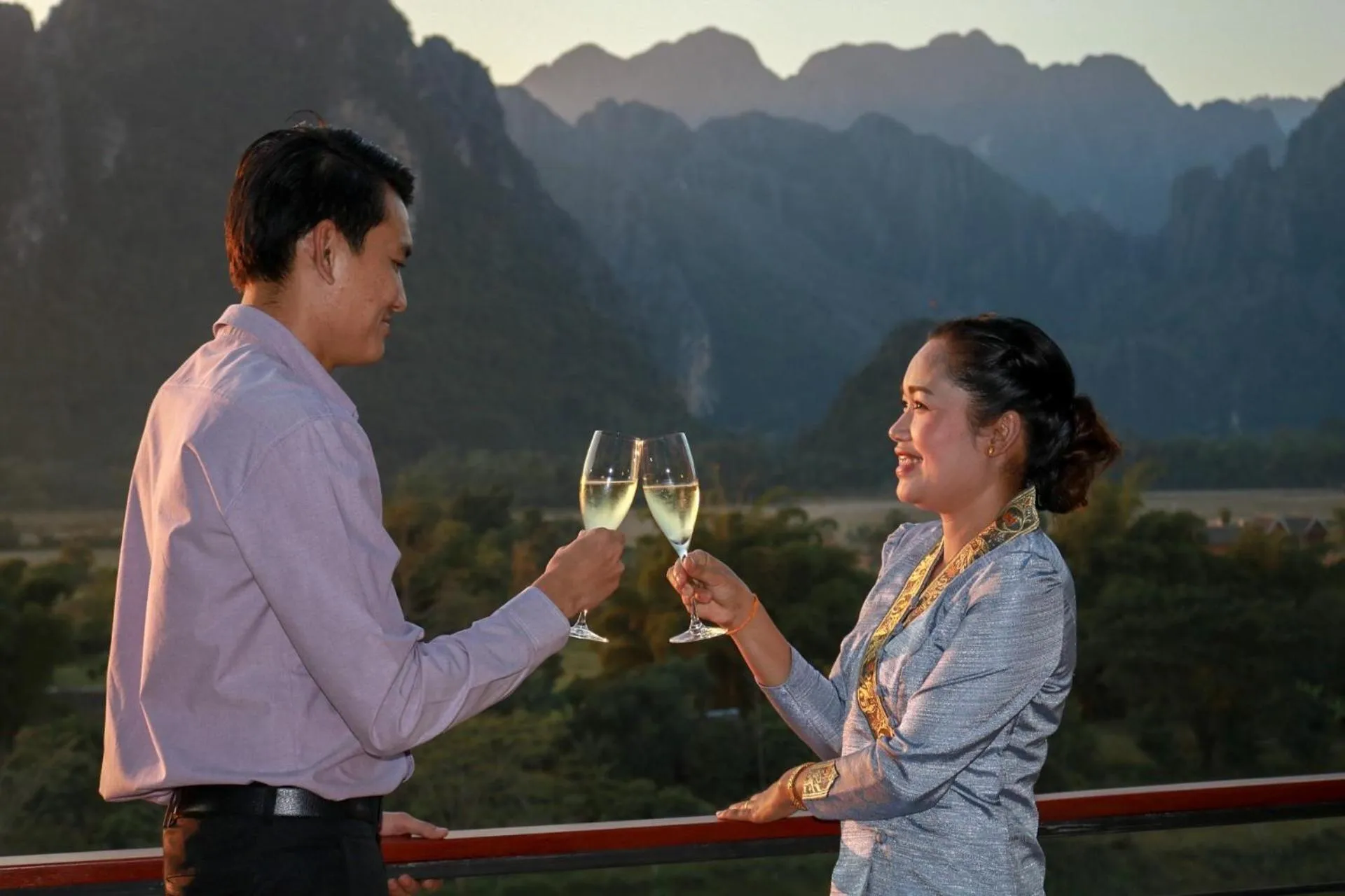 Mountain view in Inthira Vangvieng