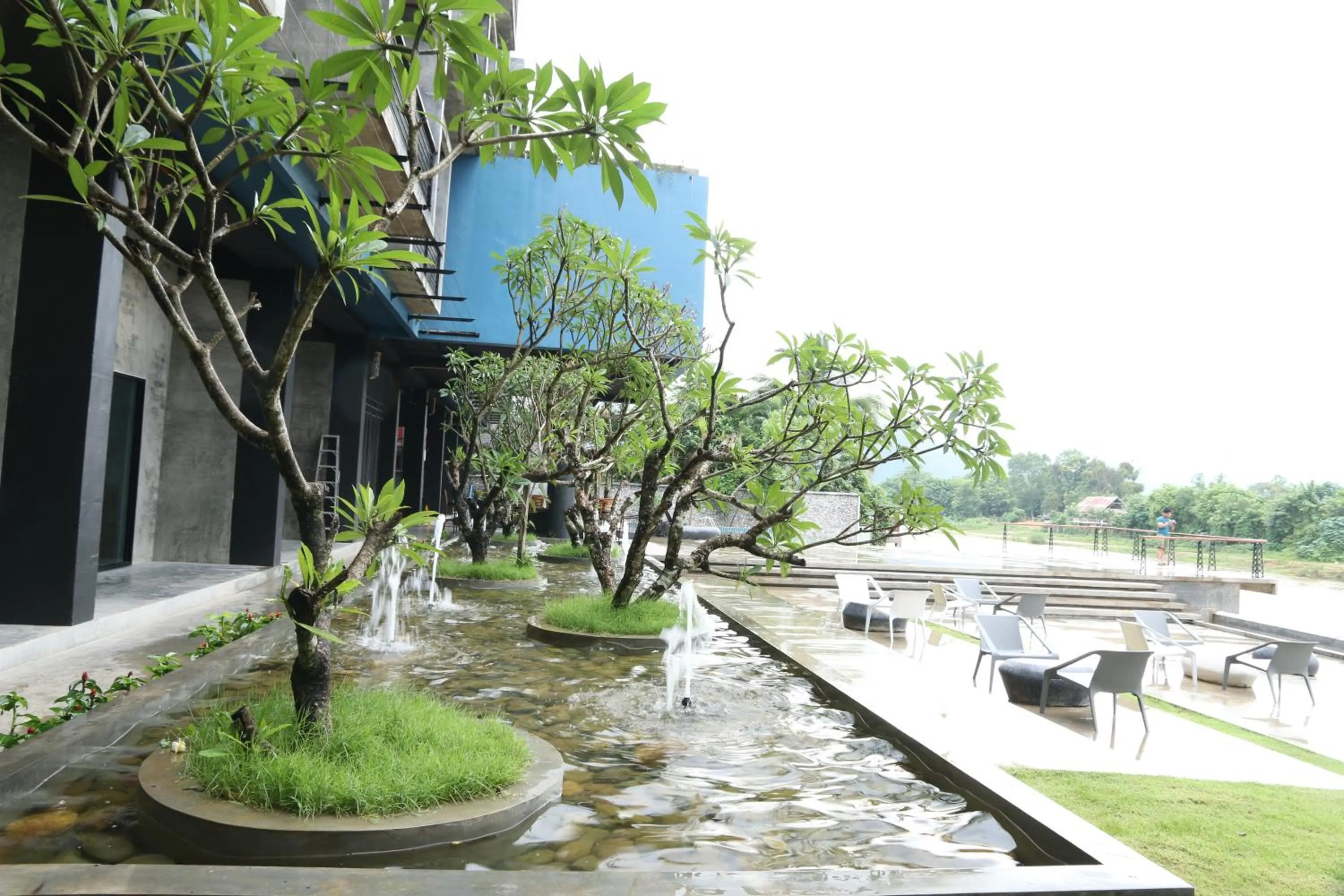 Garden view in Inthira Vangvieng