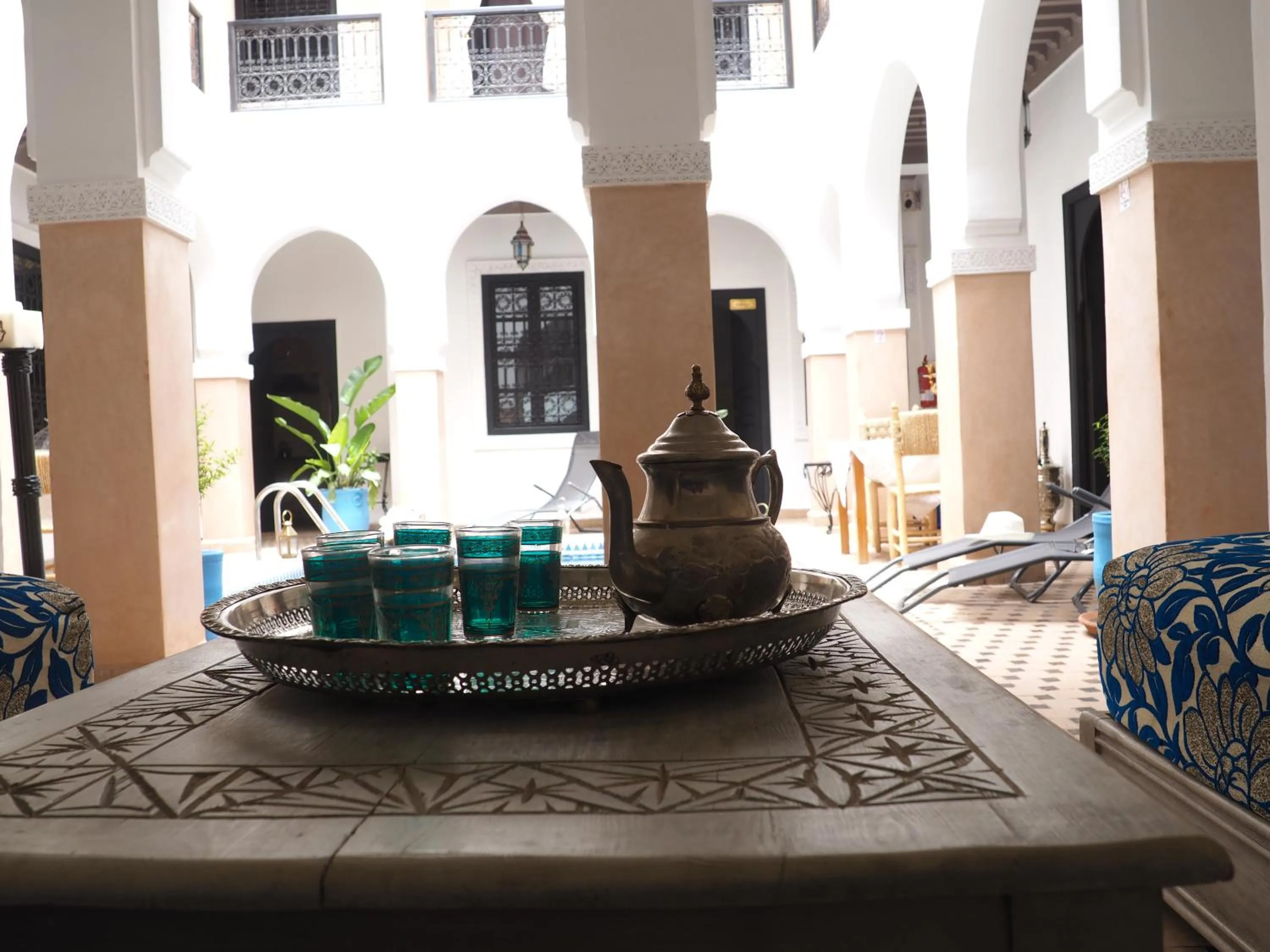 Living room in Riad Ciel d'Orient