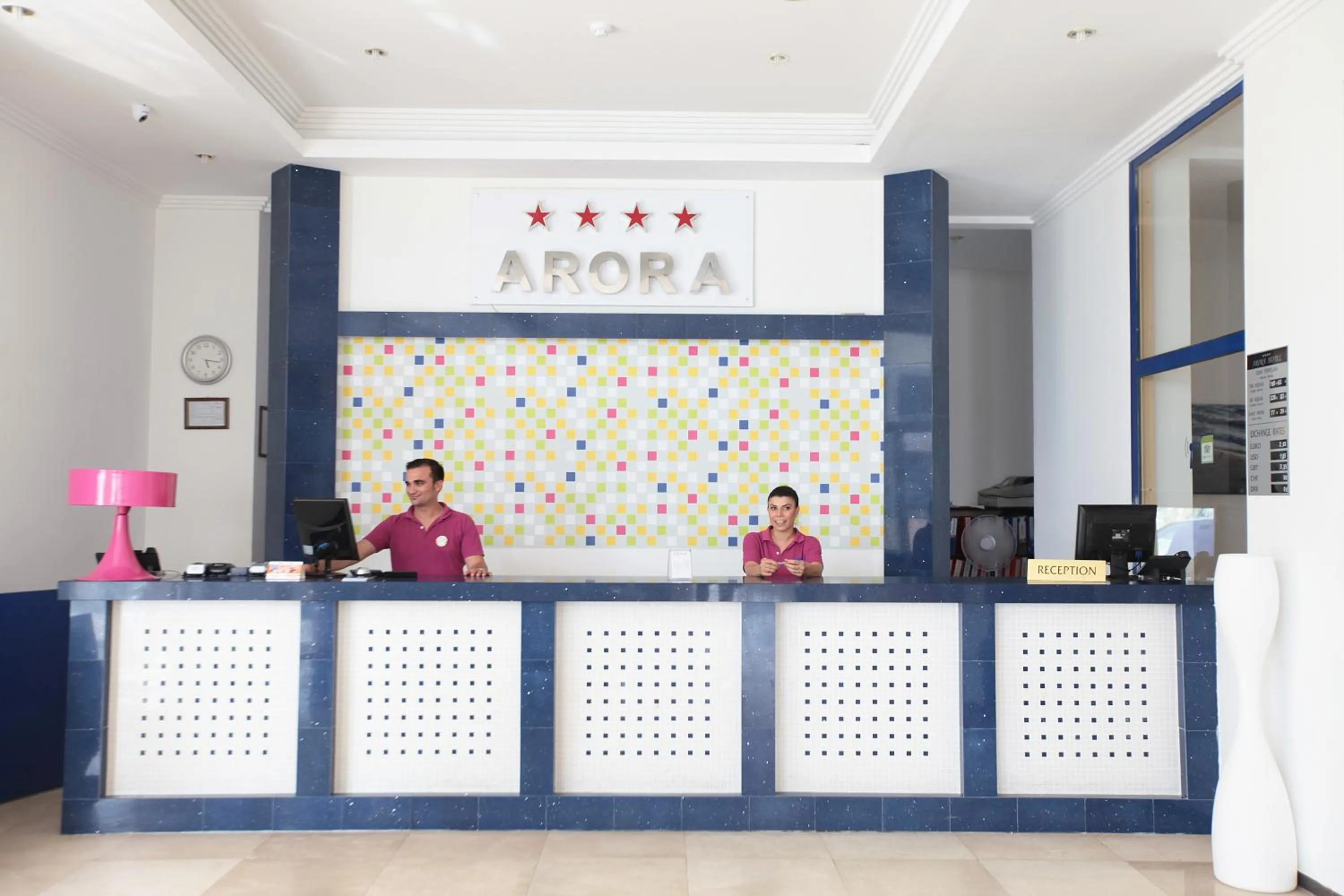 Lobby or reception in Arora Hotel