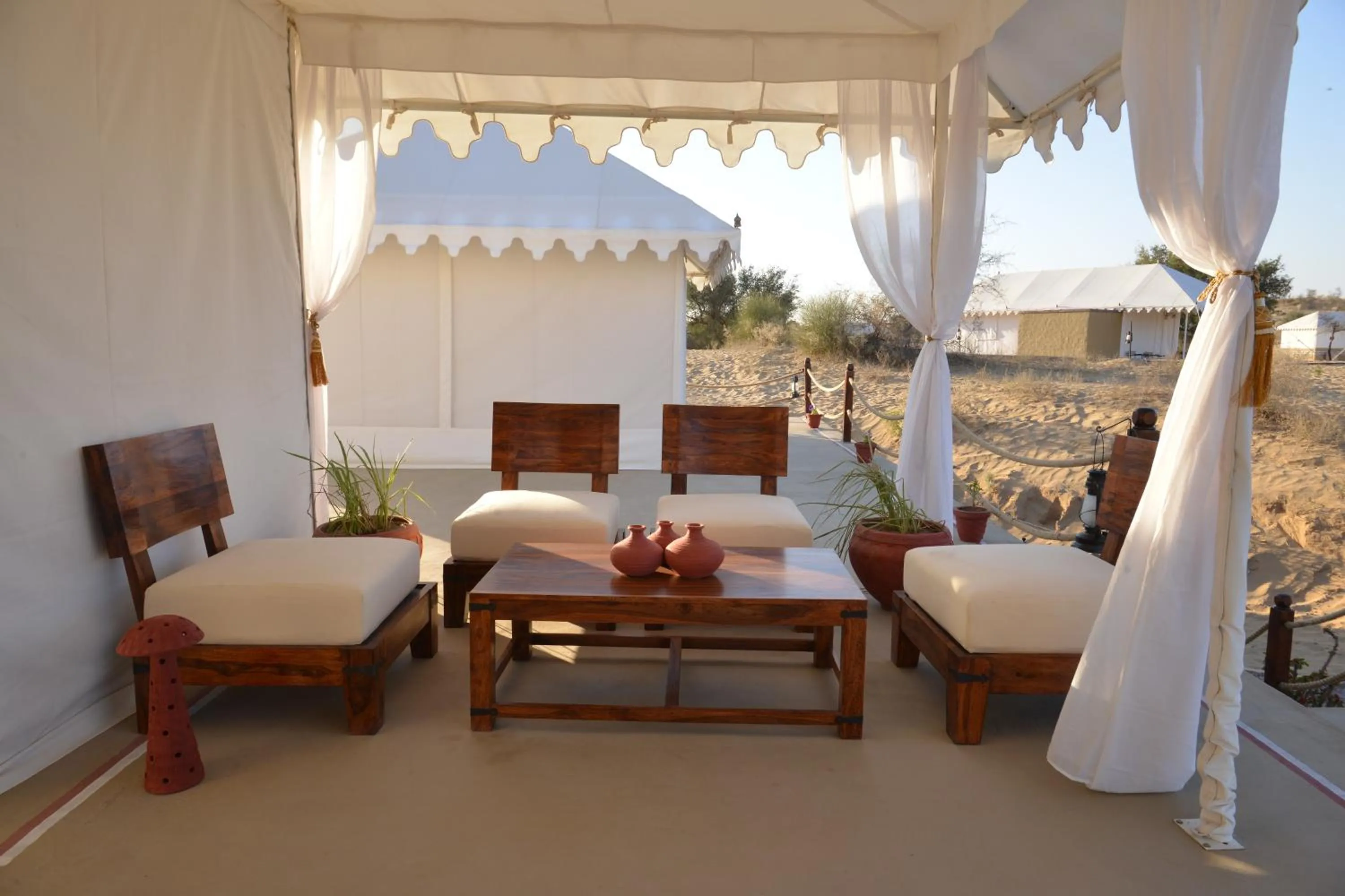 Patio in Dhora Desert Resort And Spa
