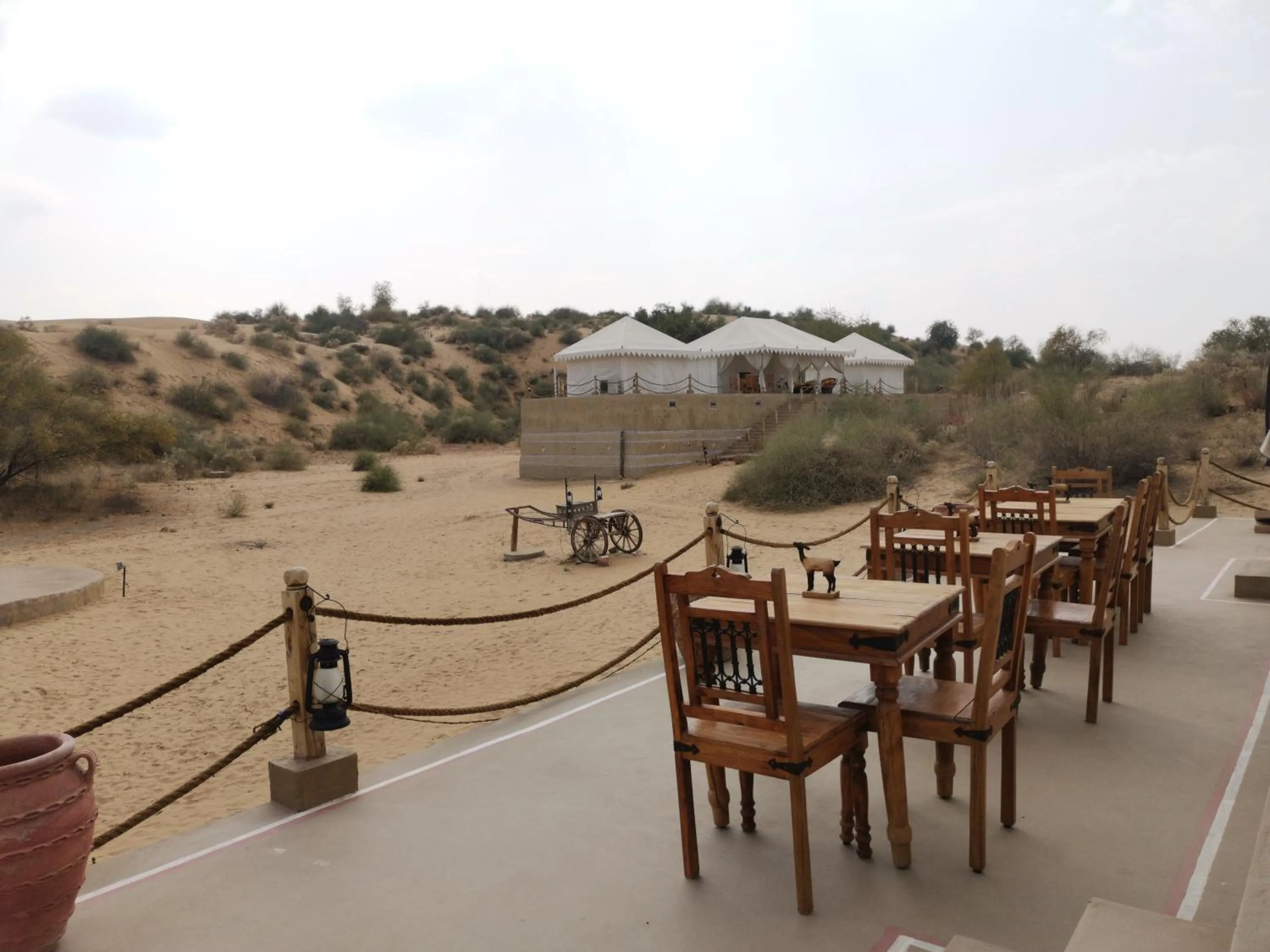 Patio in Dhora Desert Resort And Spa