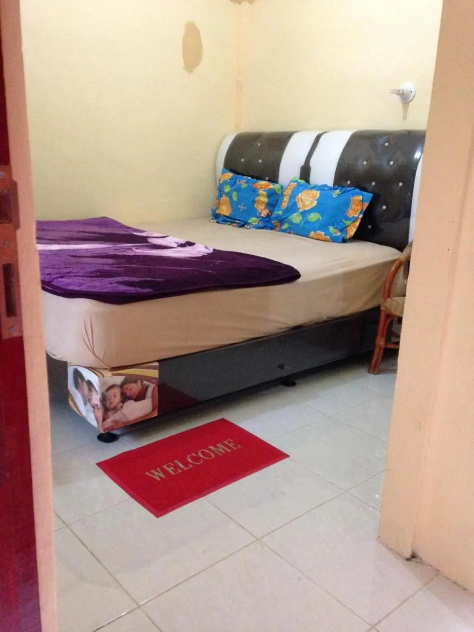 Bed in Aman's Guesthouse