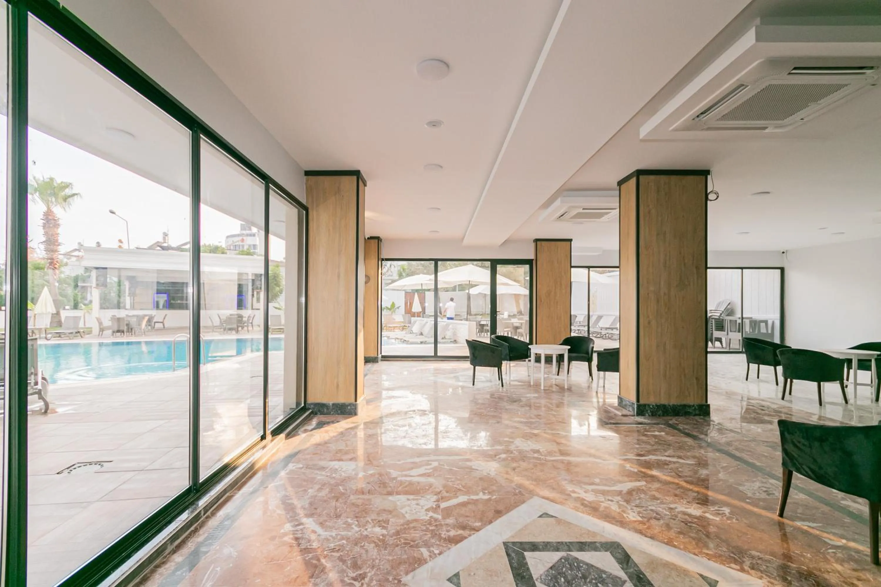 Pool view in Lara World Hotel