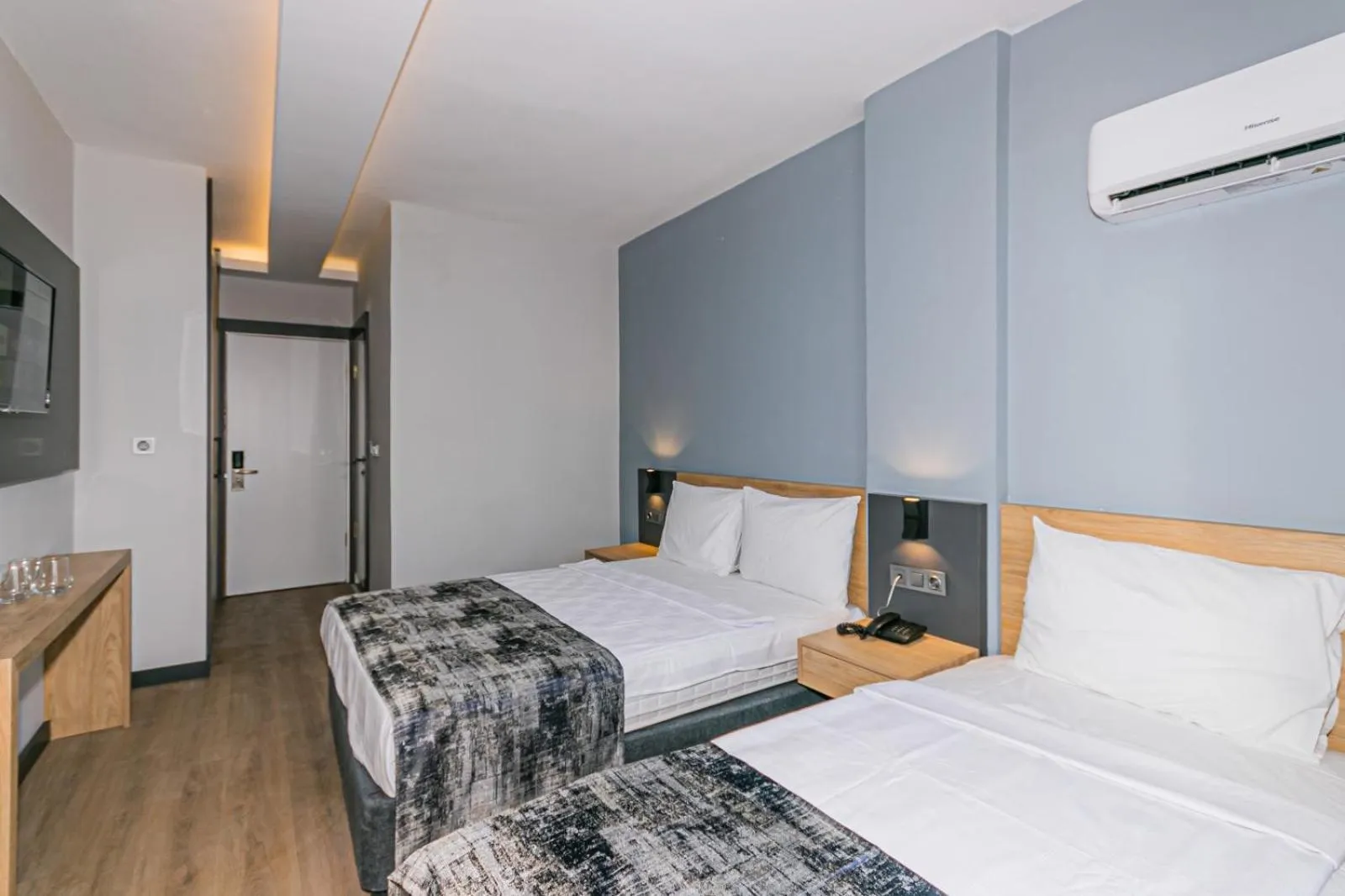 Bed in Lara World Hotel