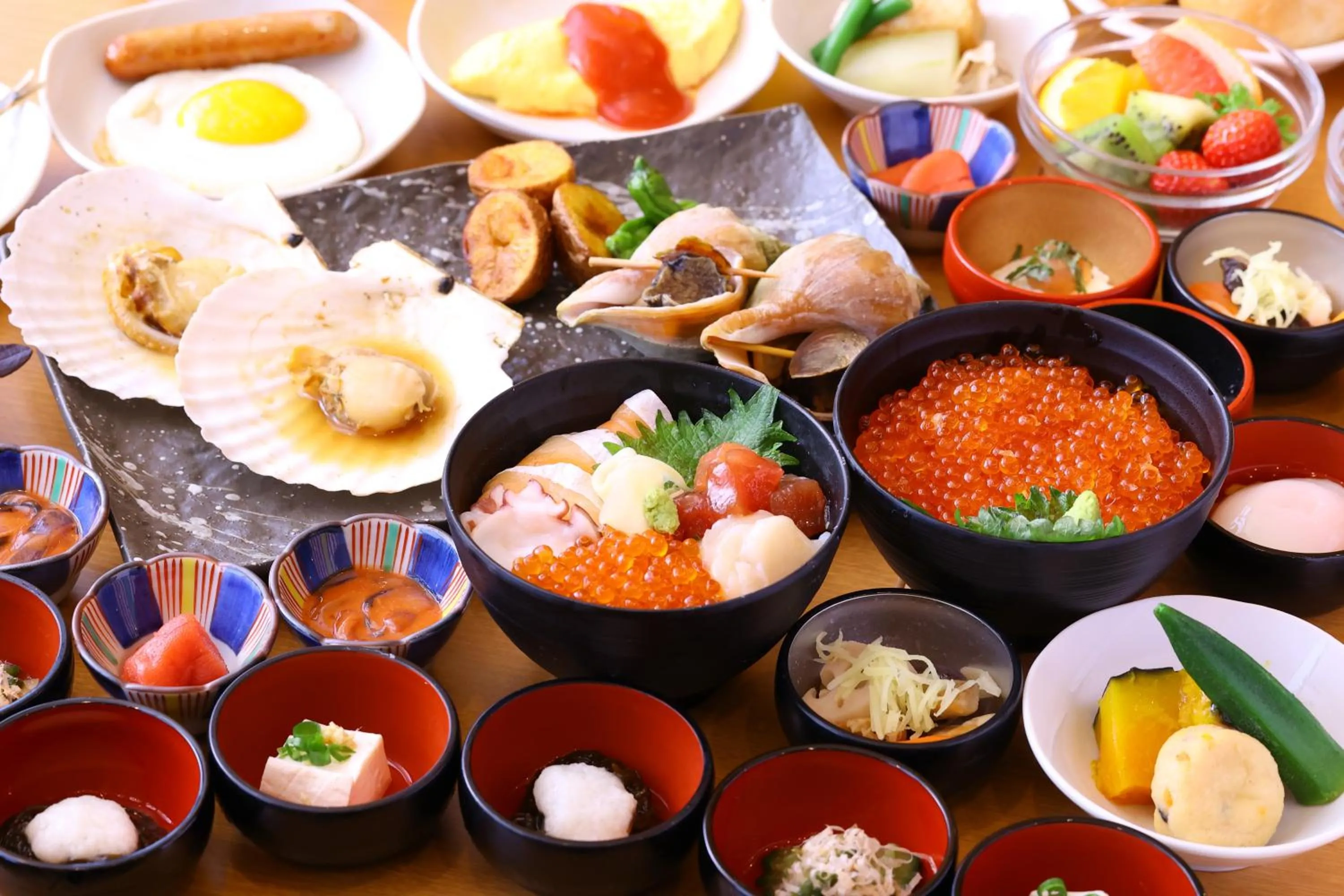 Breakfast in La Vista Kushirogawa Hotel Natural Hot Spring