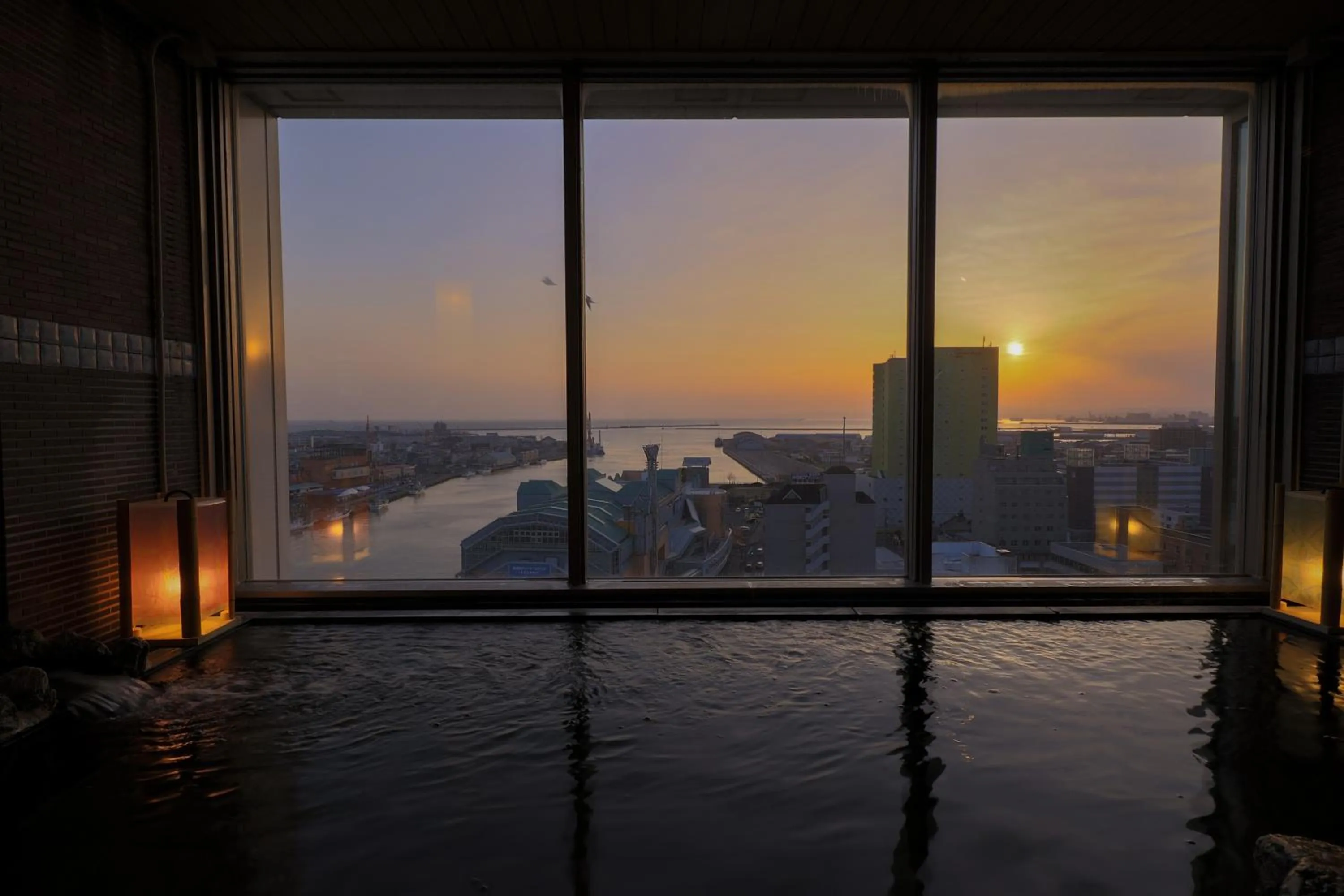 Hot Spring Bath, Sunrise/Sunset in La Vista Kushirogawa Hotel Natural Hot Spring