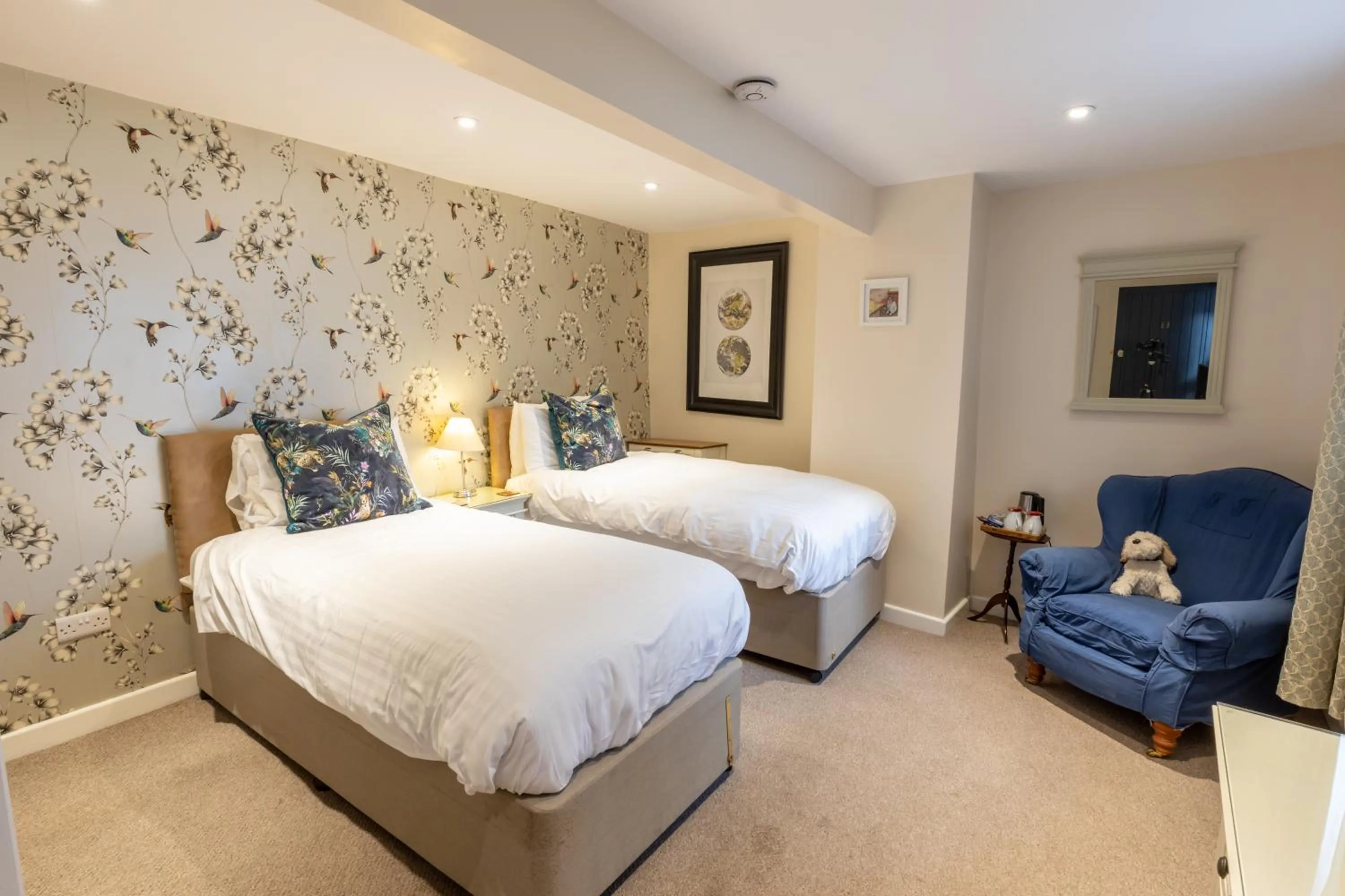 Bedroom, Bed in The Old Vicarage Hotel & Restaurant