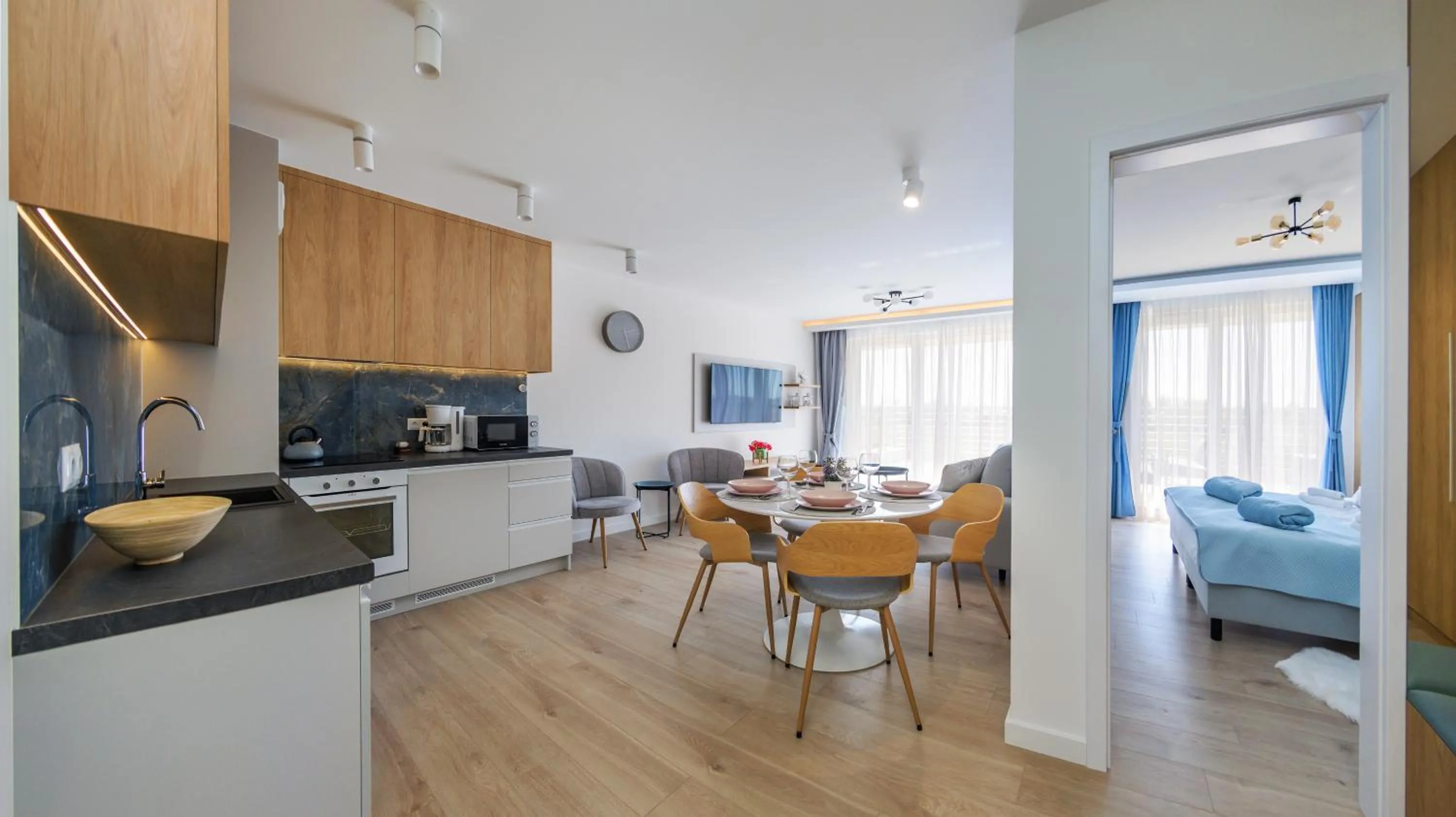 Kitchen or kitchenette in Na Klifie, Sun & Snow