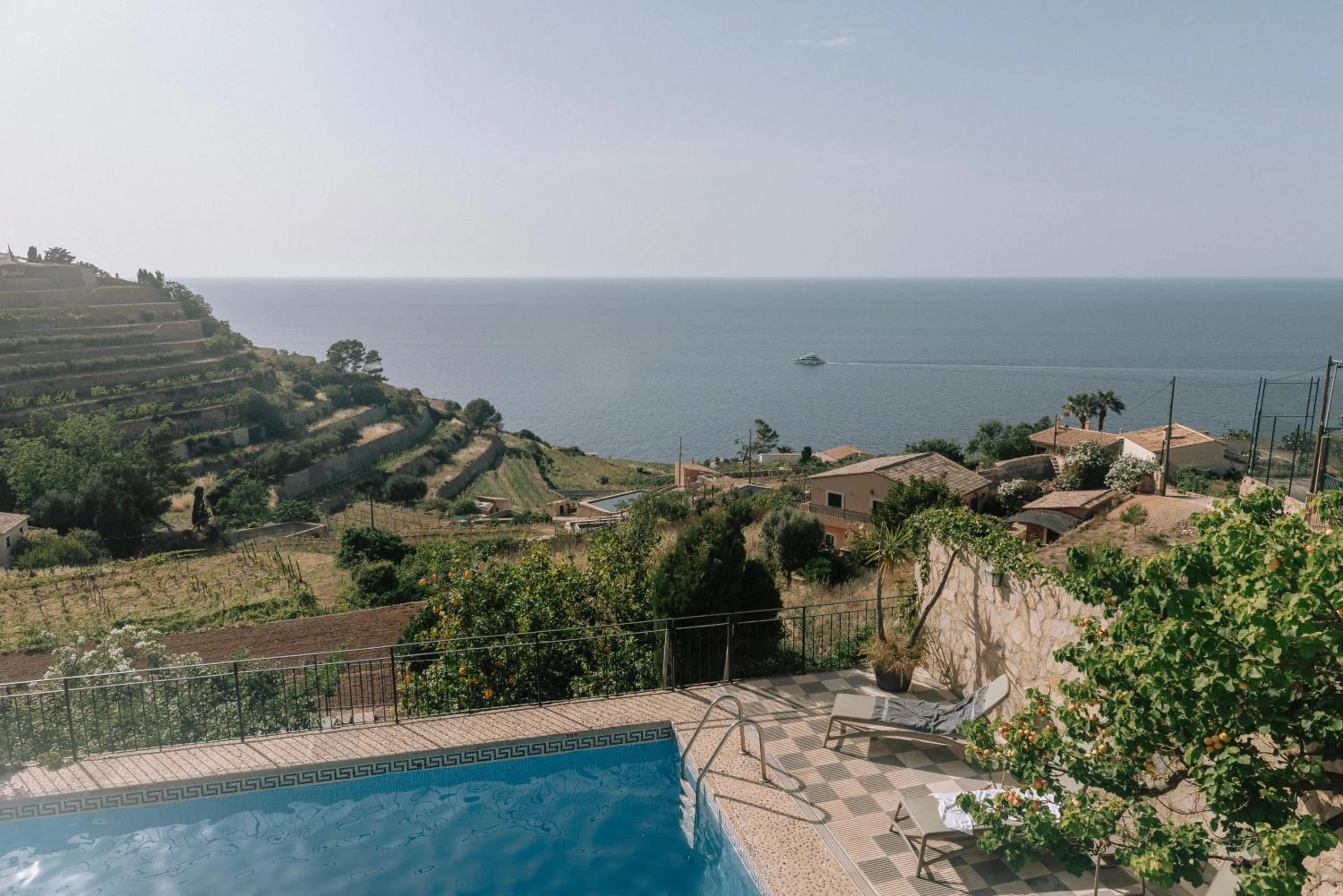 Swimming pool in Hostal Sa Baronia