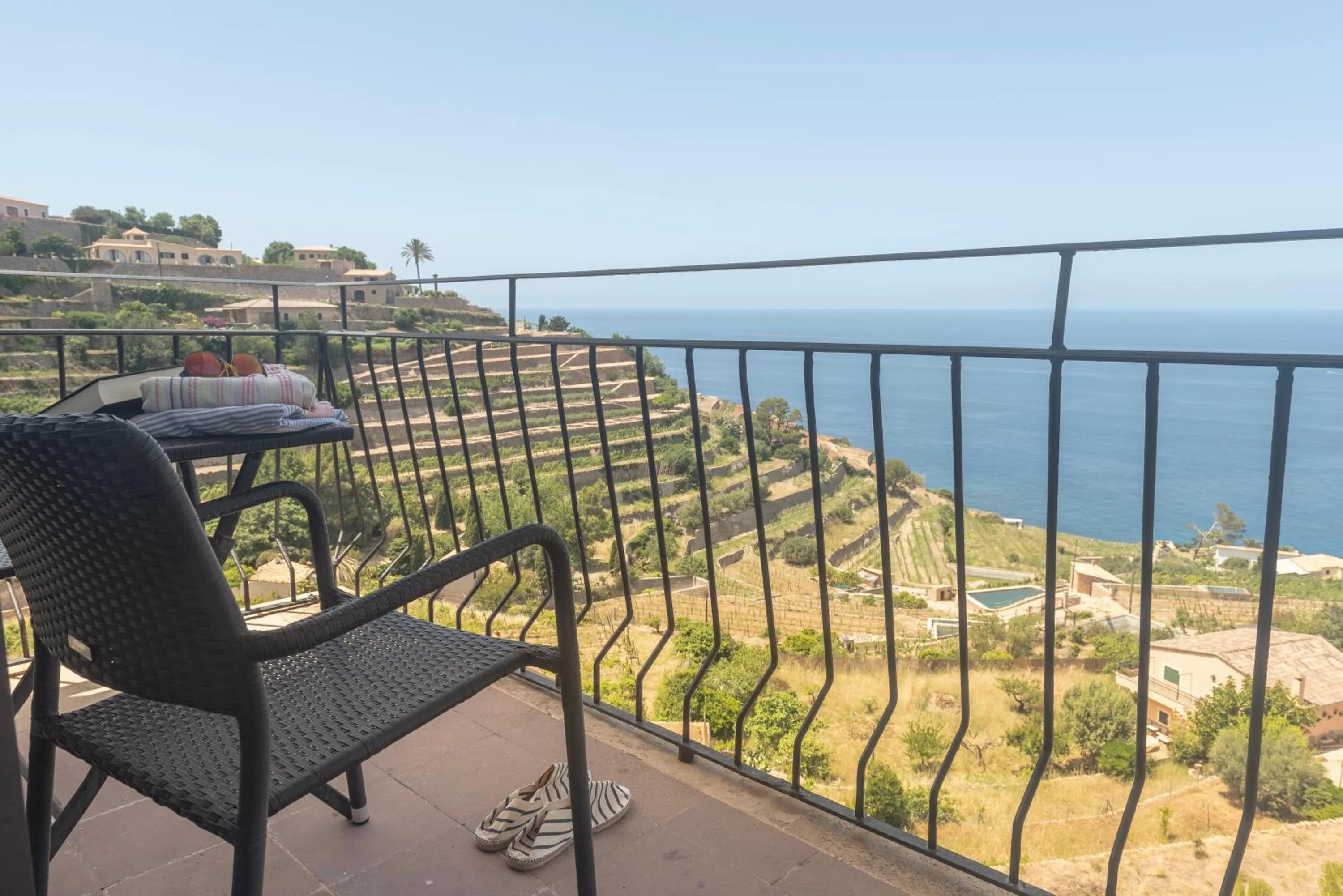 Balcony/Terrace in Hostal Sa Baronia