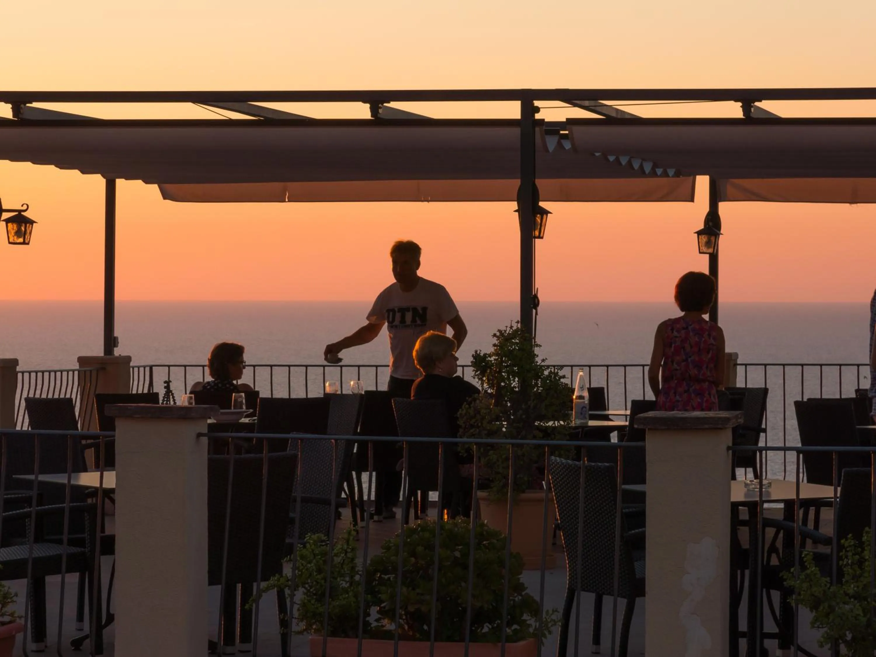 group of guests in Hostal Sa Baronia