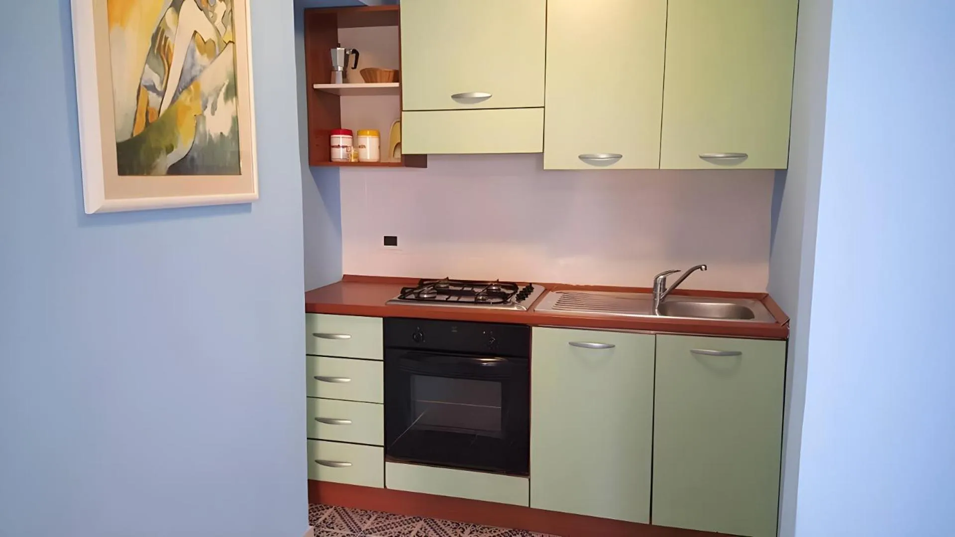 Kitchen or kitchenette in Hotel Villa Nefele