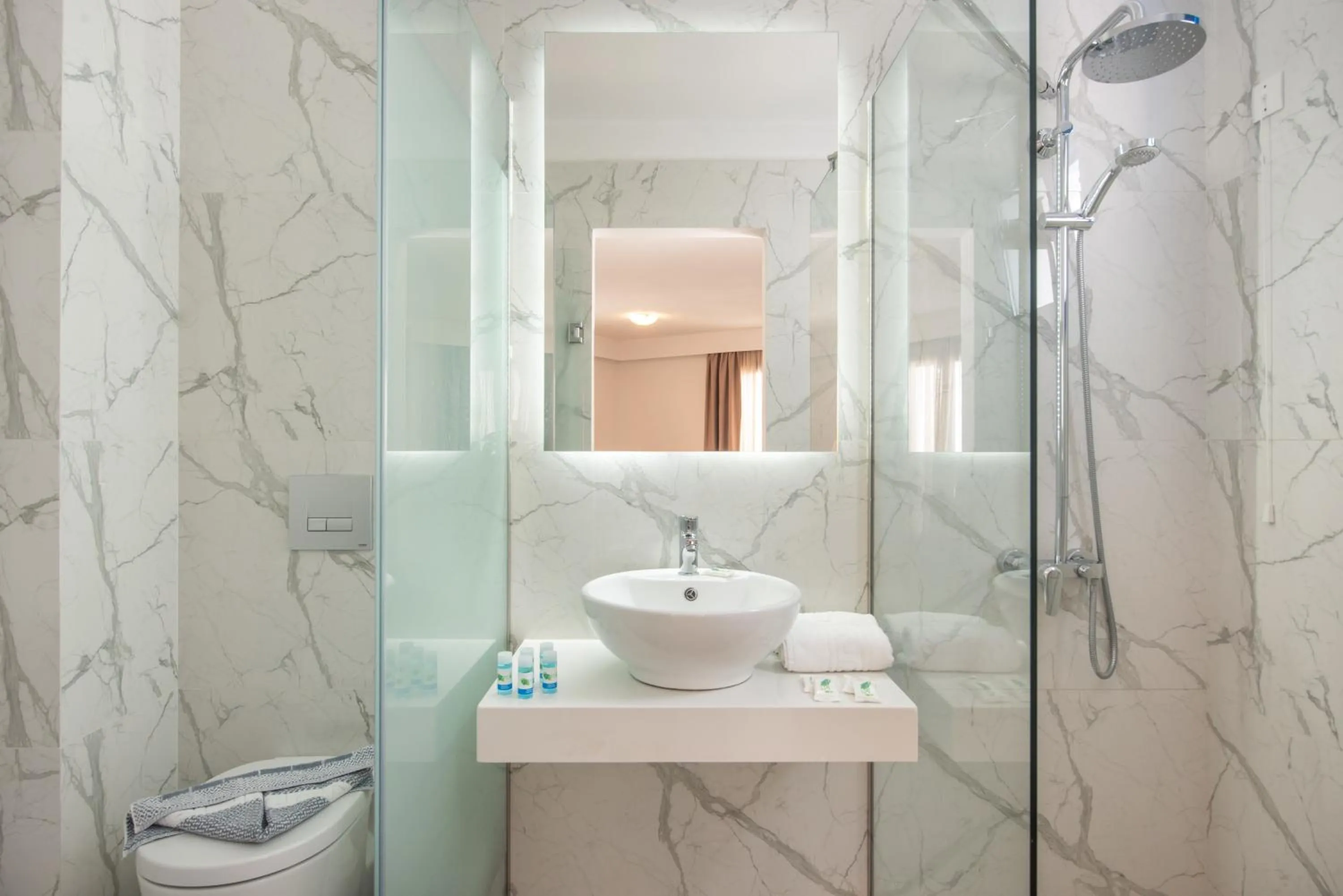 Shower in Sunshine Village Hotel