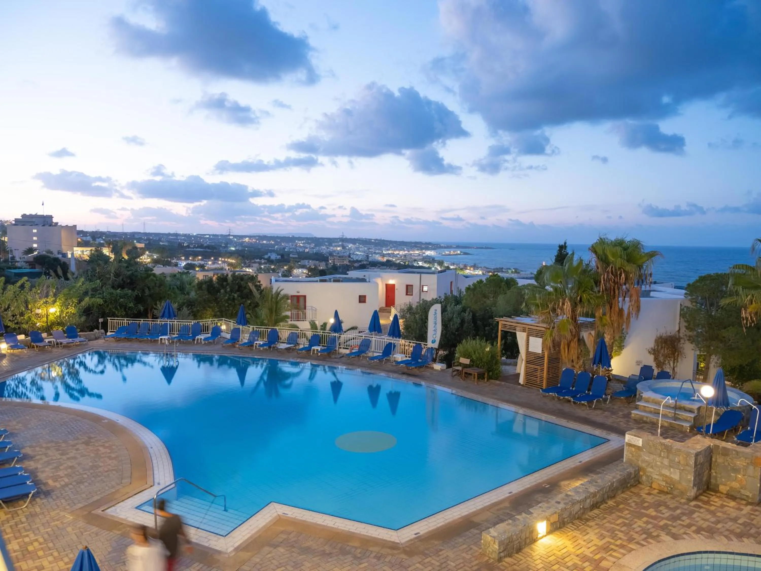 Pool view in Sunshine Village Hotel