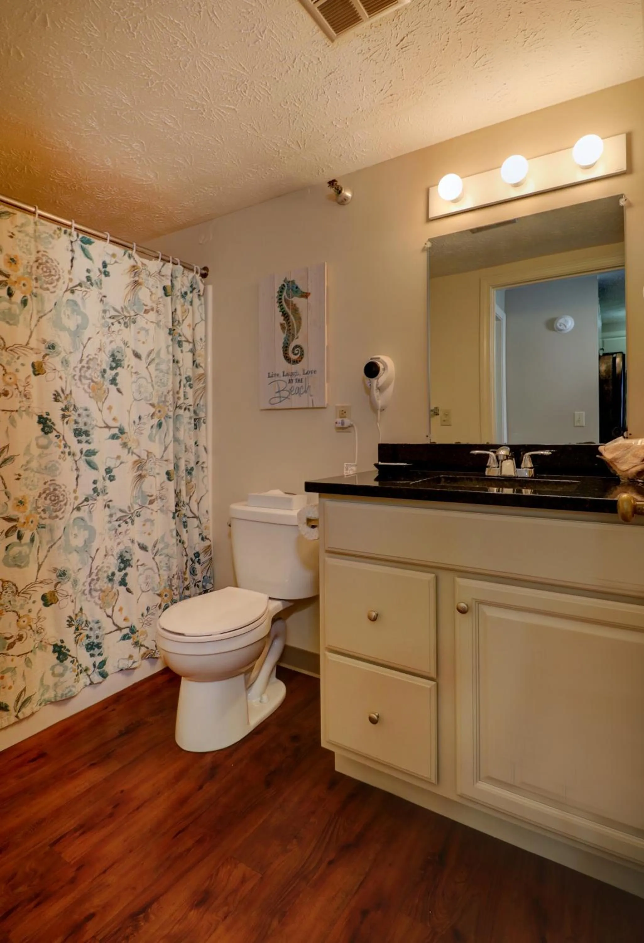 Toilet in Misty Harbor Resort