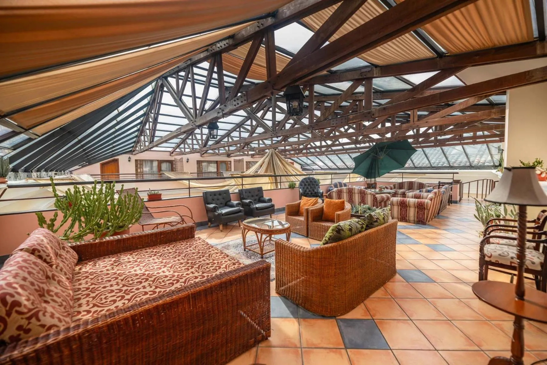 Seating area in Hotel Patio Andaluz