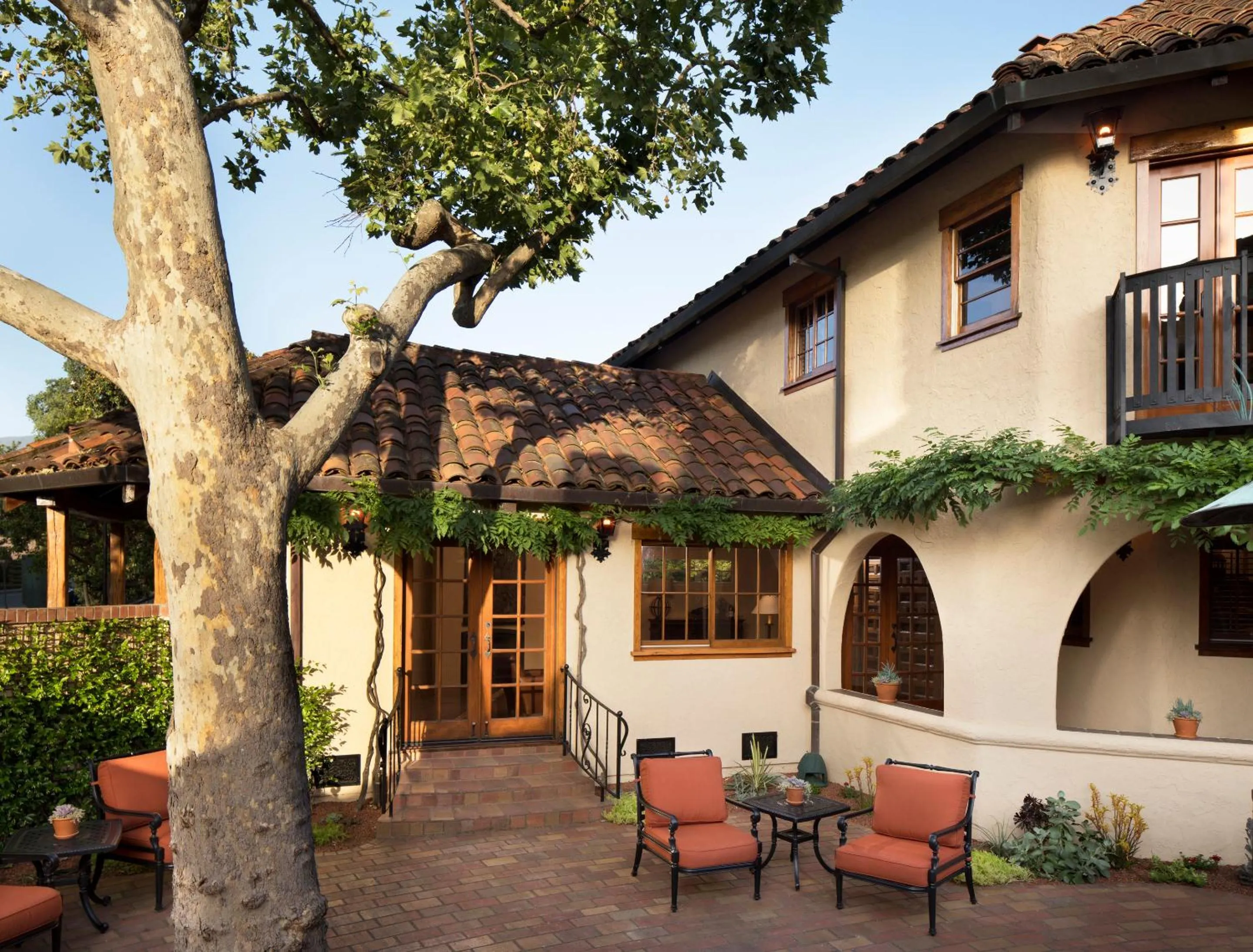 Patio in Rancho Caymus Inn