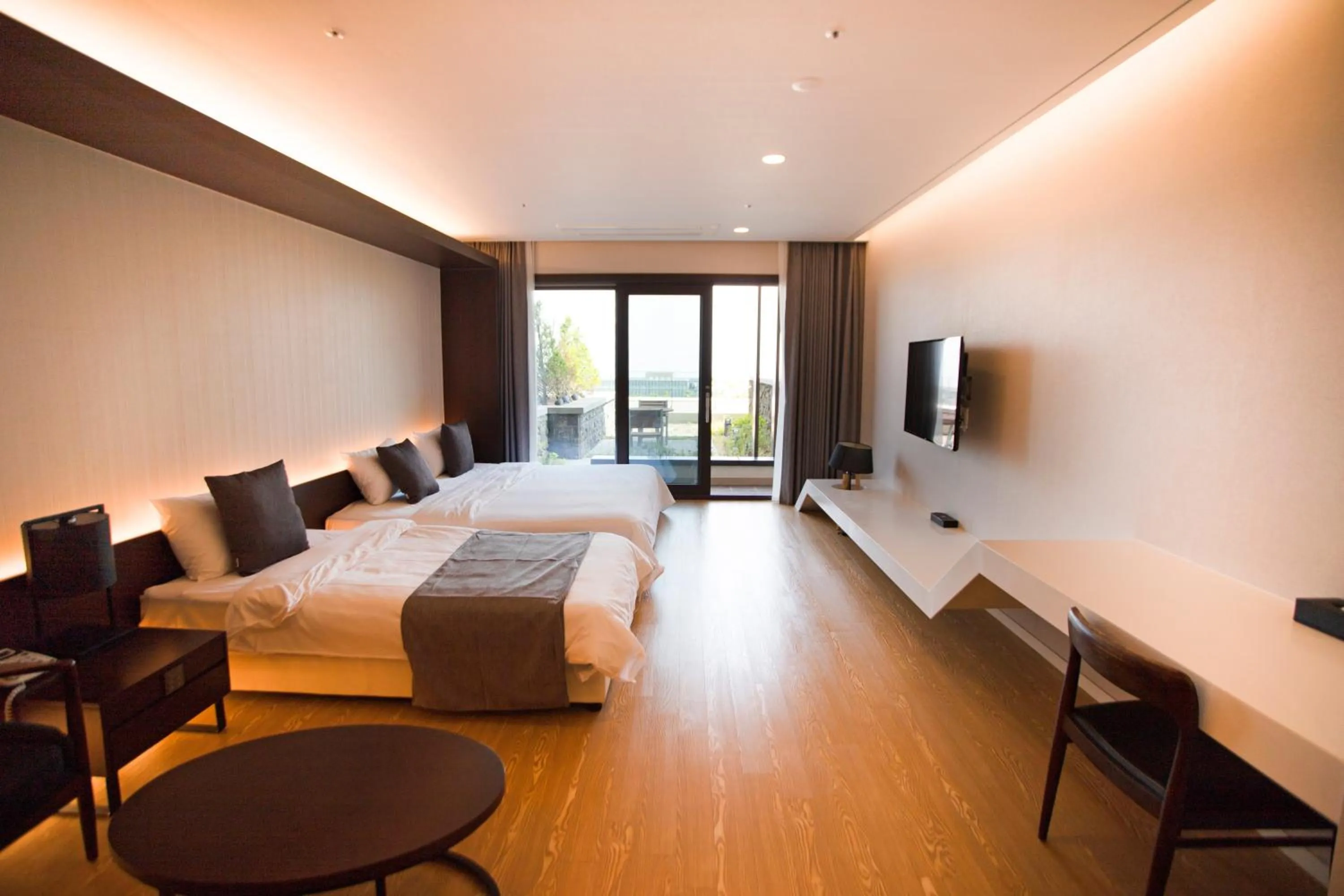 Bed in The Qube Resort Jeju