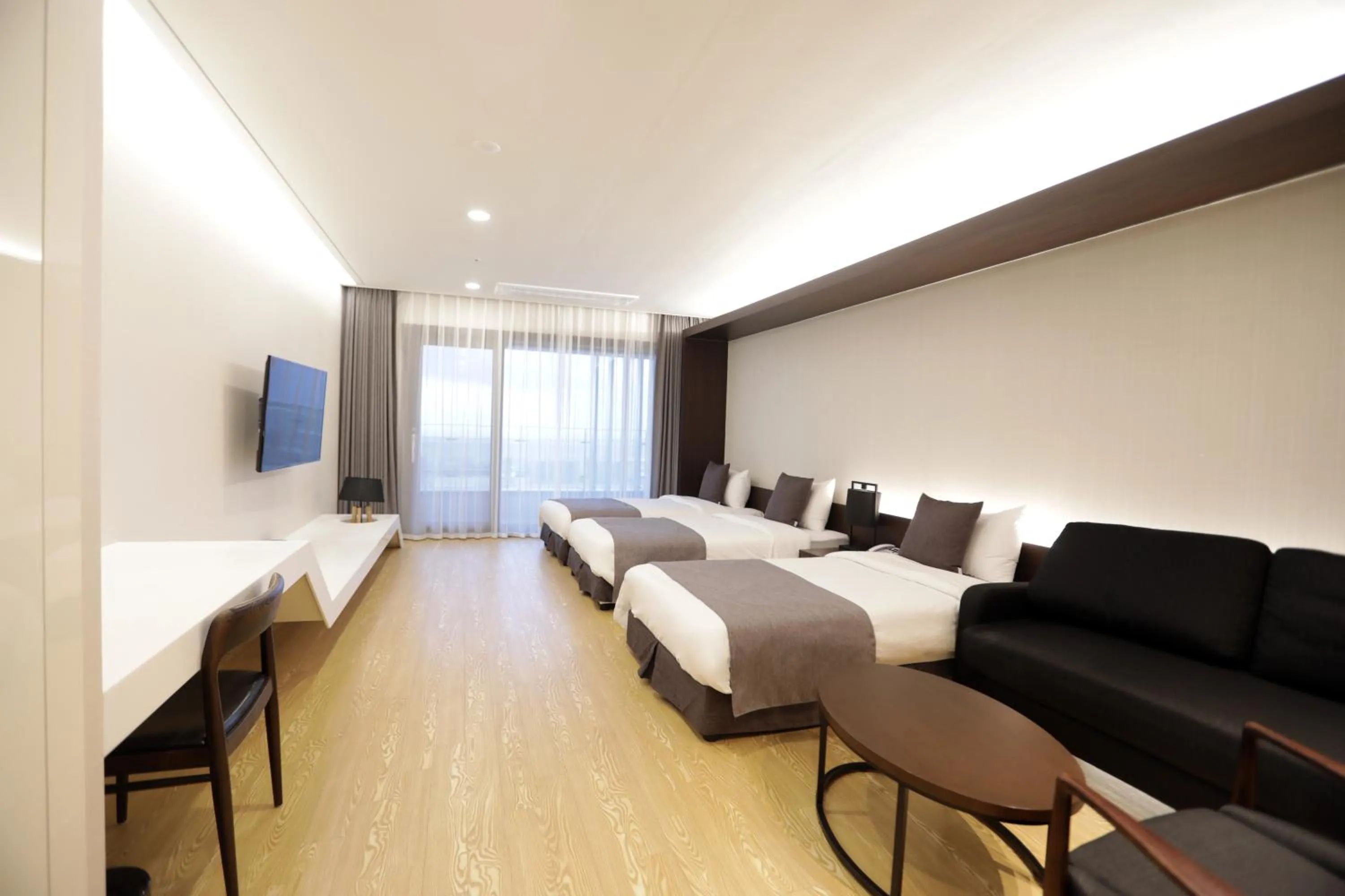 Bed in The Qube Resort Jeju