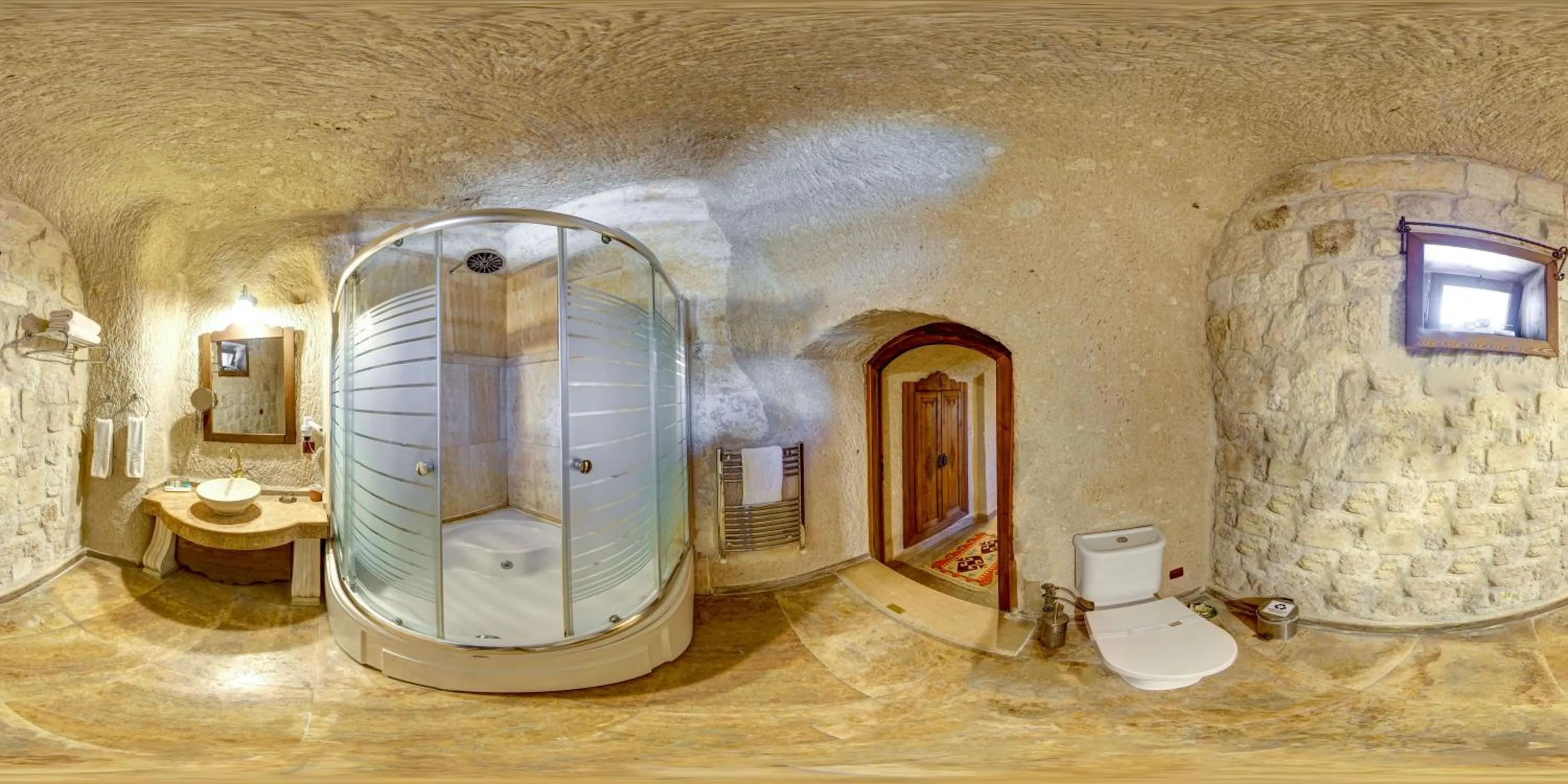 Shower in Miras Hotel