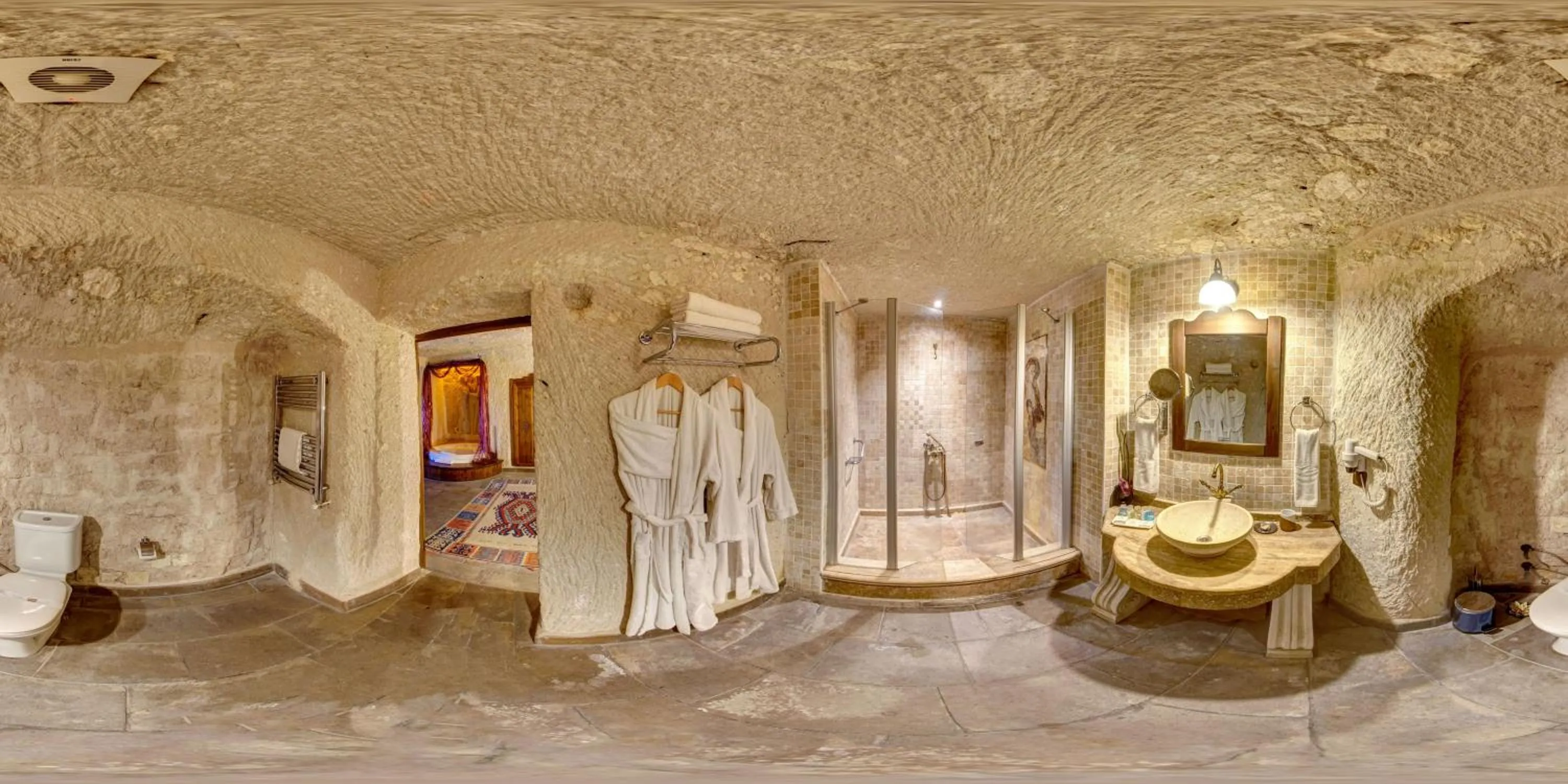 Shower in Miras Hotel