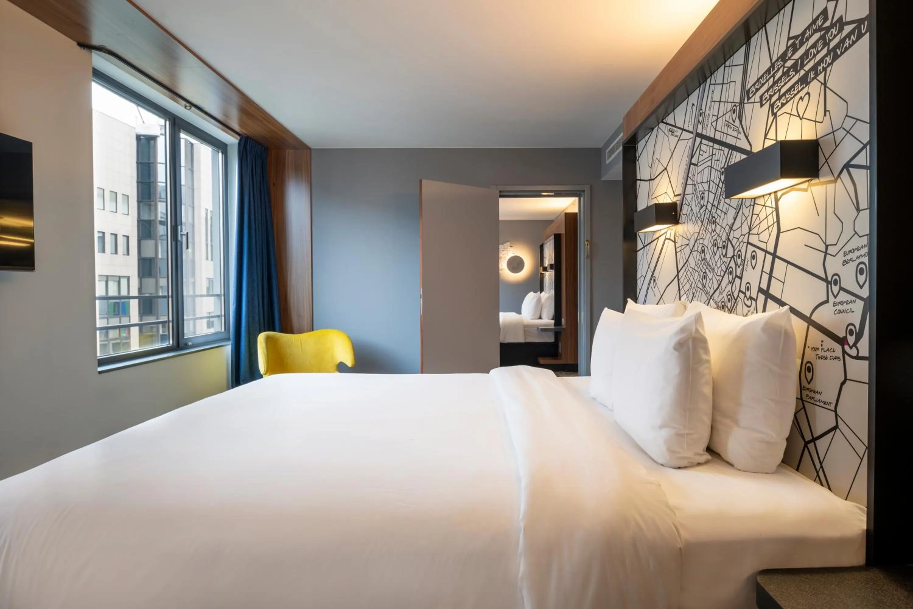 Bed in Pestana Brussels Schuman