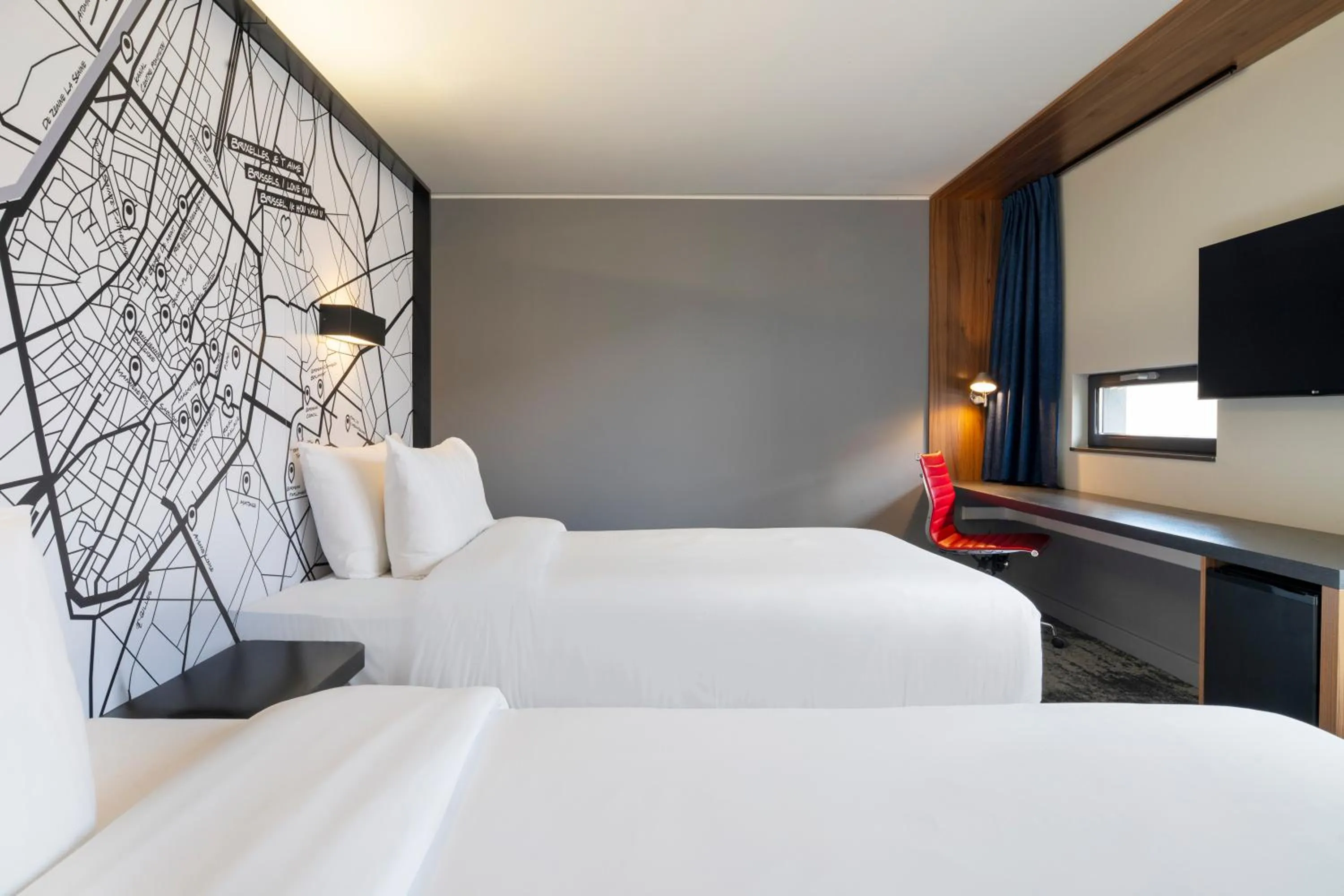 Bed in Pestana Brussels Schuman
