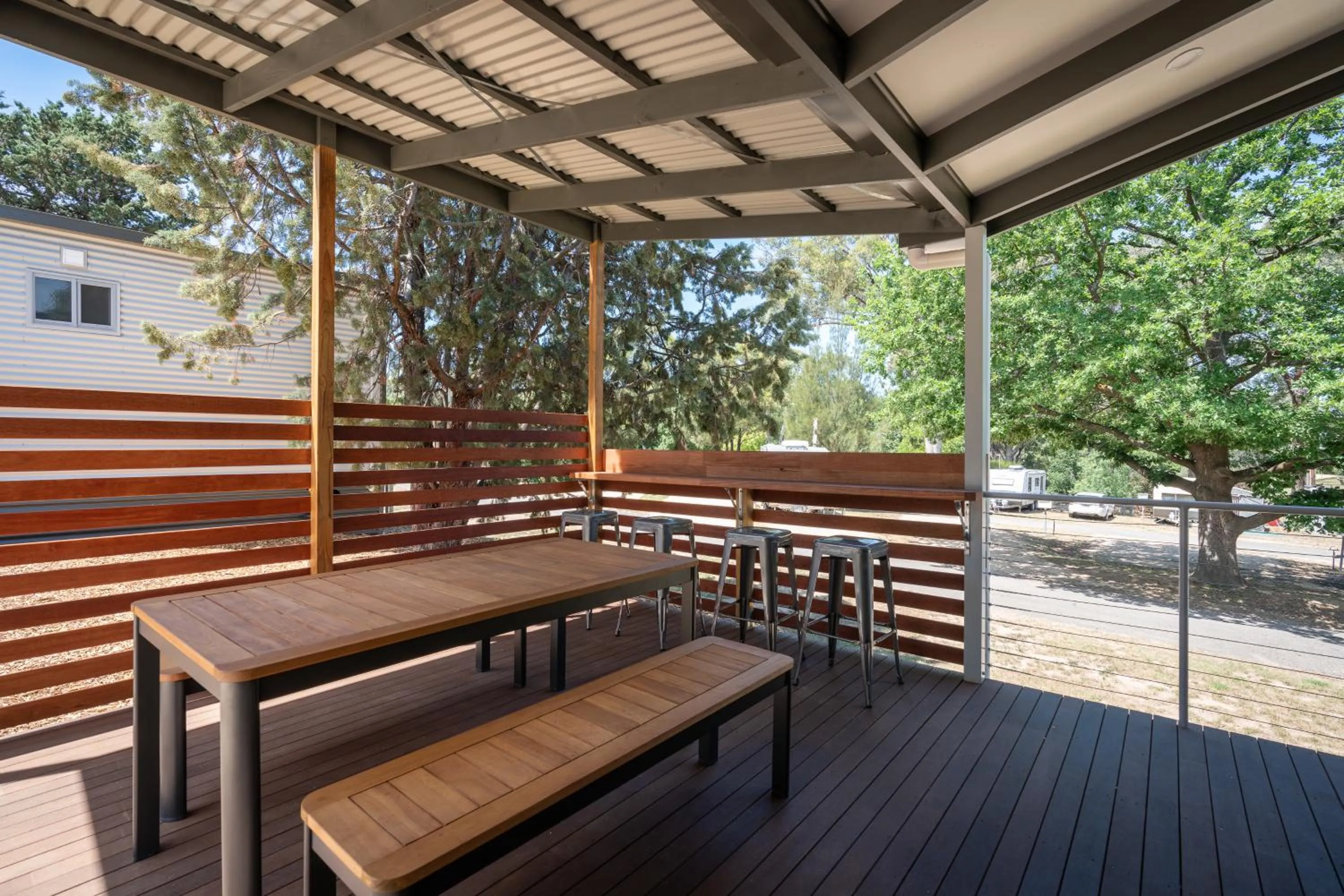 Balcony/Terrace in BIG4 Castlemaine Gardens